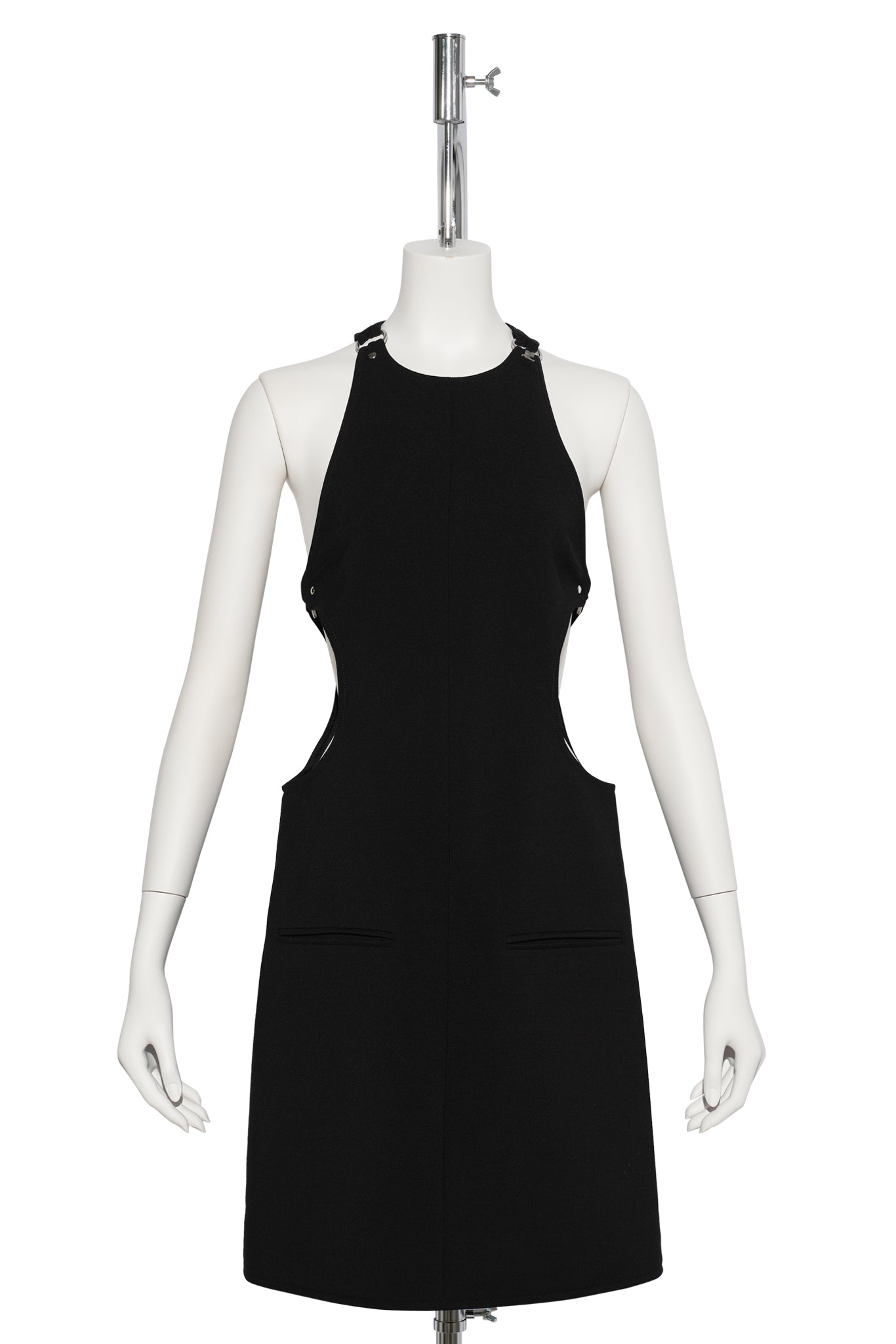 A-LINE DRESS CUT-OUT TAILORED / 9999:BLACK