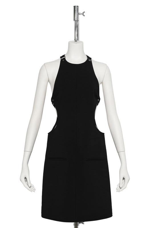 A-LINE DRESS CUT-OUT TAILORED / 9999:BLACK