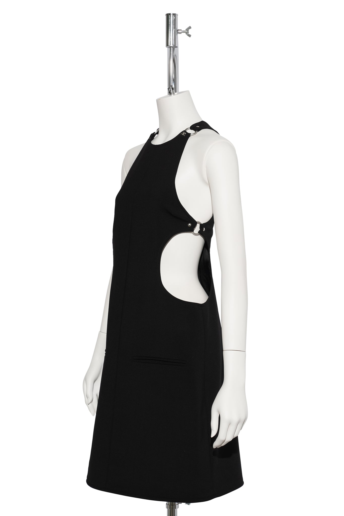 A-LINE DRESS CUT-OUT TAILORED / 9999:BLACK