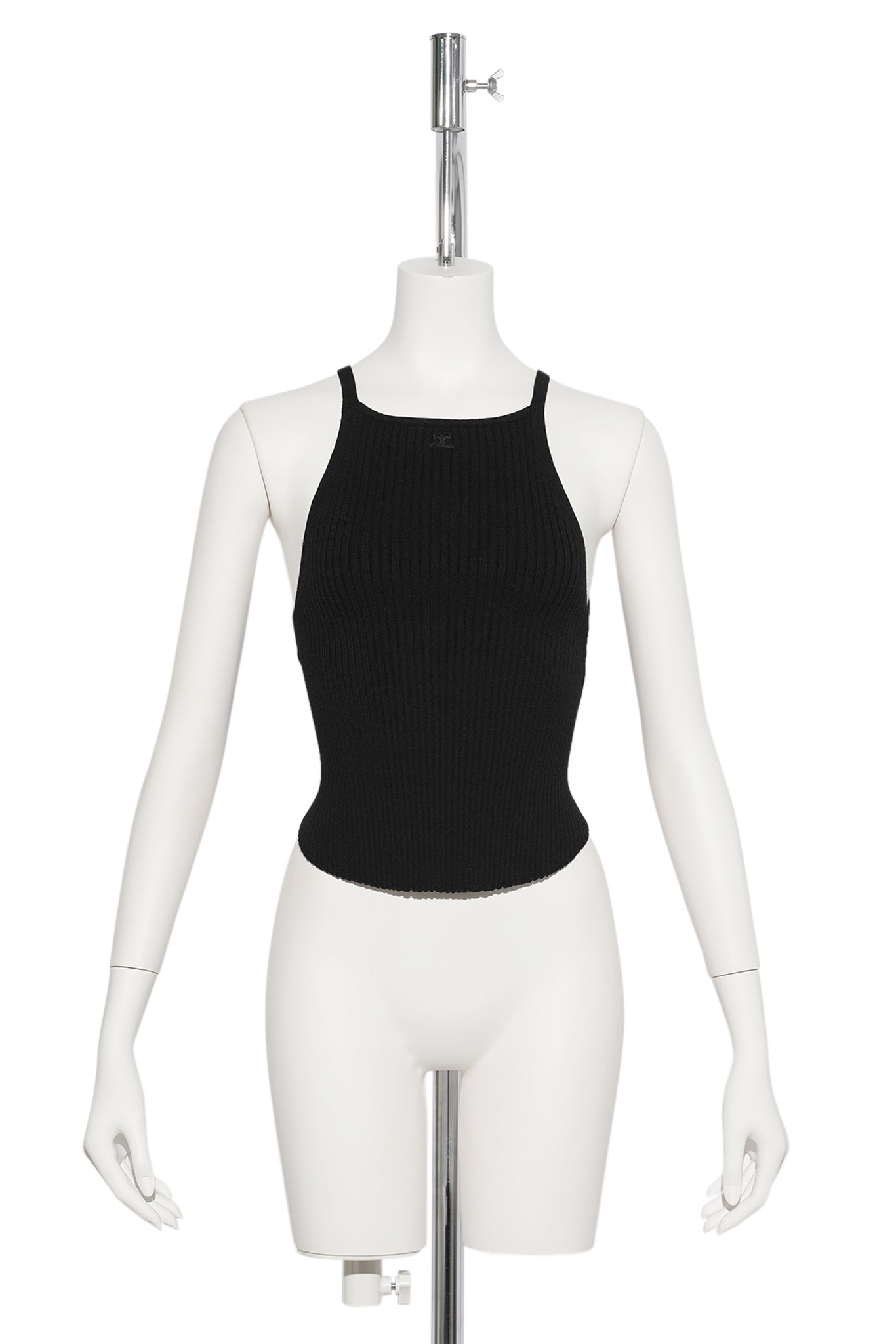 TOP CIRCLE RIB KNIT / 9999:BLACK