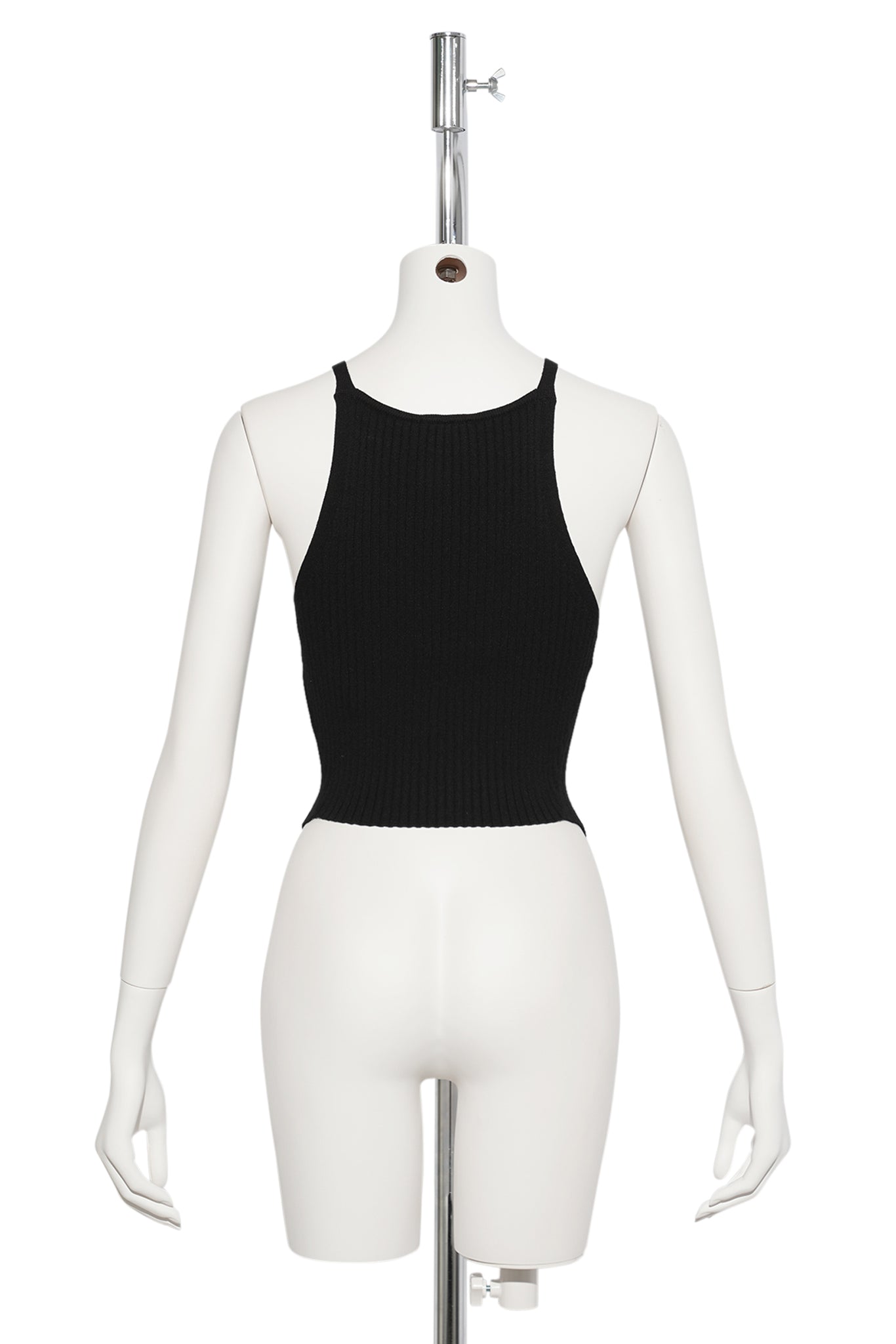 TOP CIRCLE RIB KNIT / 9999:BLACK