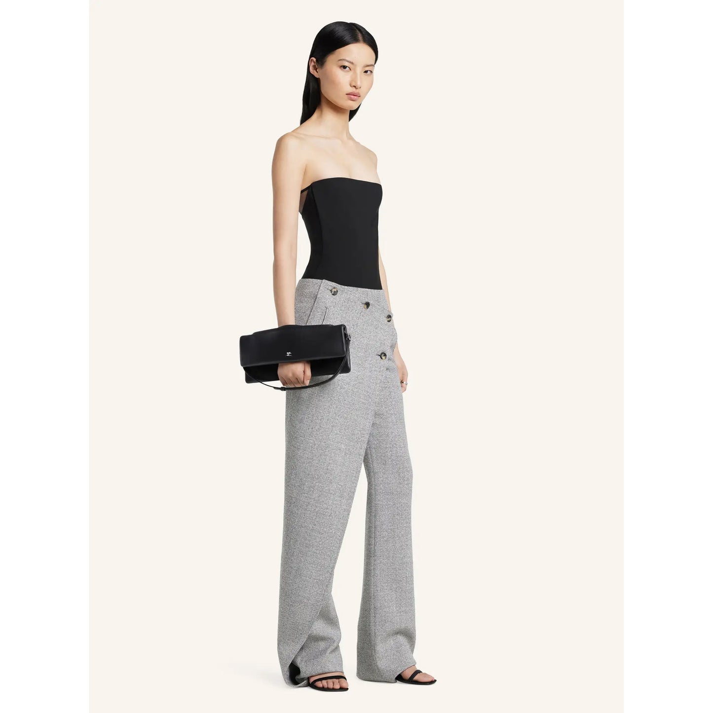 CLUTCH CUFF LEATHER / 9999:BLACK