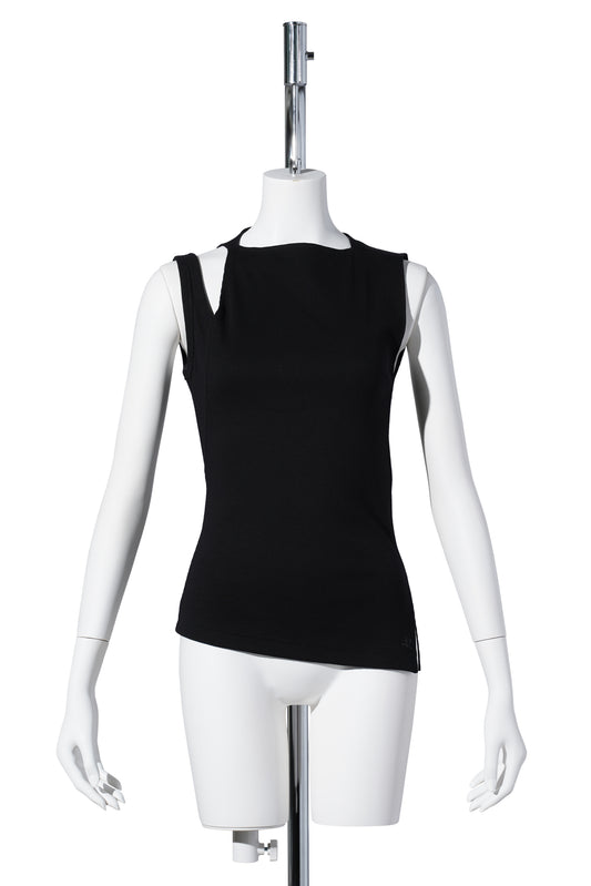 TOP TRANSVERSE 90'S RIB / 9999:BLACK