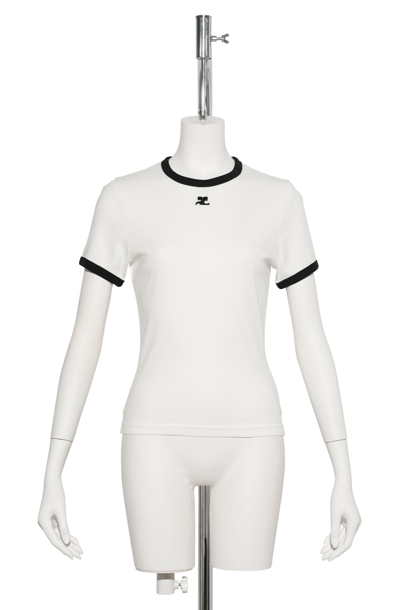 T-SHIRT SIGNATURE CONTRAST / 0098:HERITAGE WHITE/BLACK