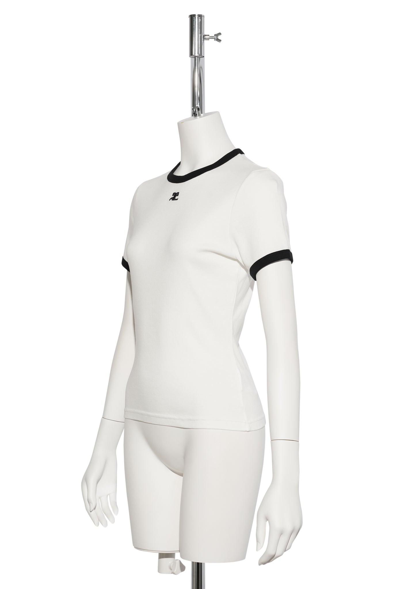 T-SHIRT SIGNATURE CONTRAST / 0098:HERITAGE WHITE/BLACK