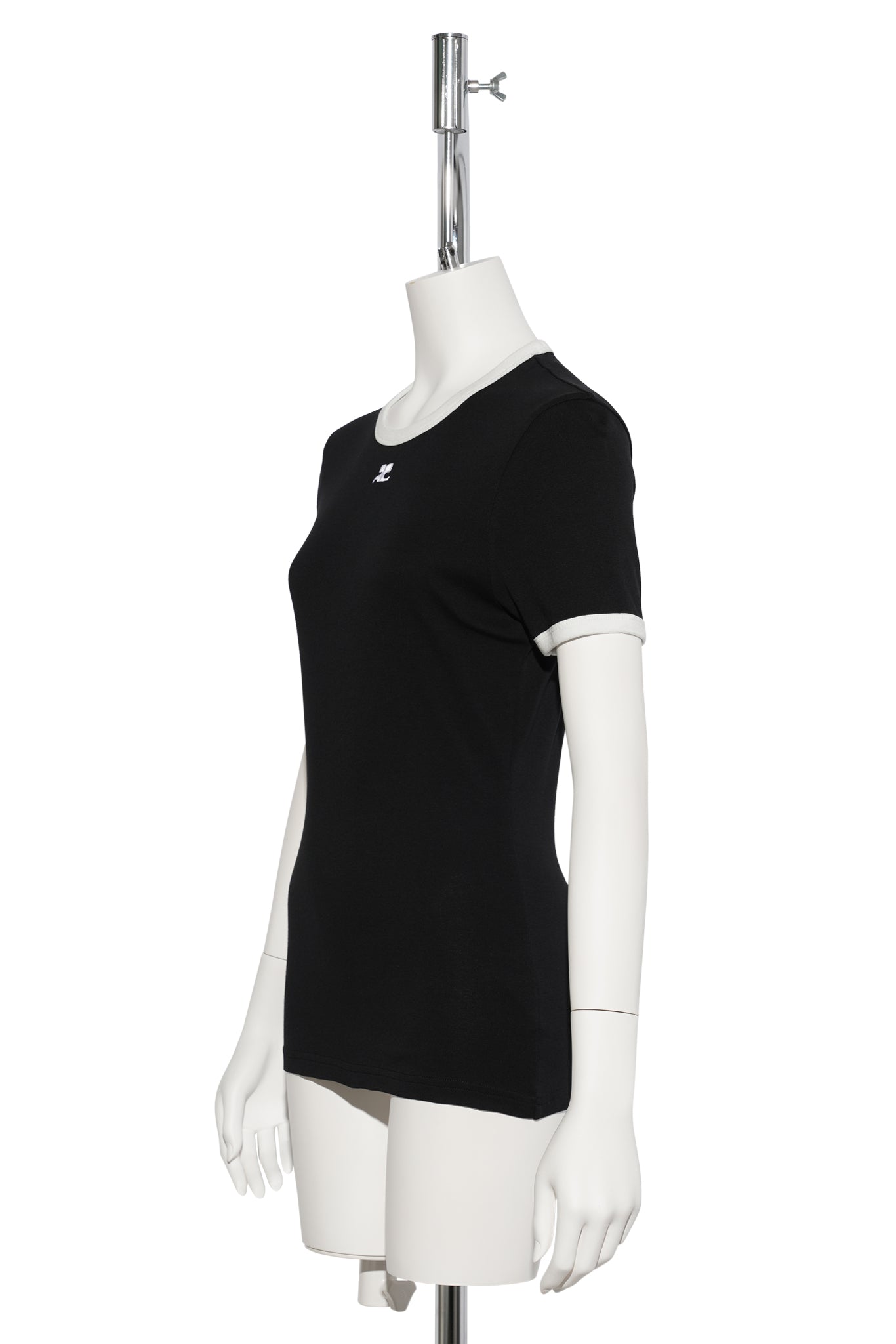 T-SHIRT SIGNATURE CONTRAST / 9901:BLACK/HERITAGE WHITE