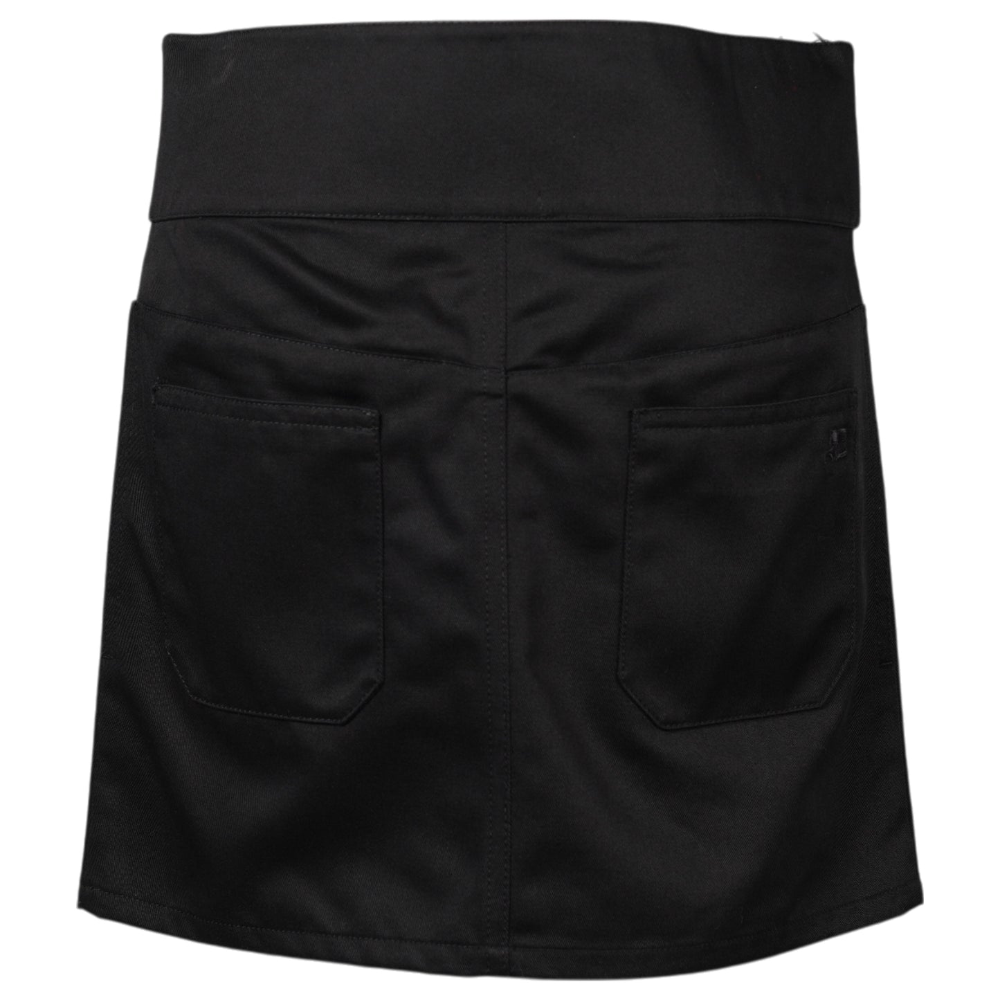 MINI SKIRT BELTED POLYCOTTON / 9999:BLACK