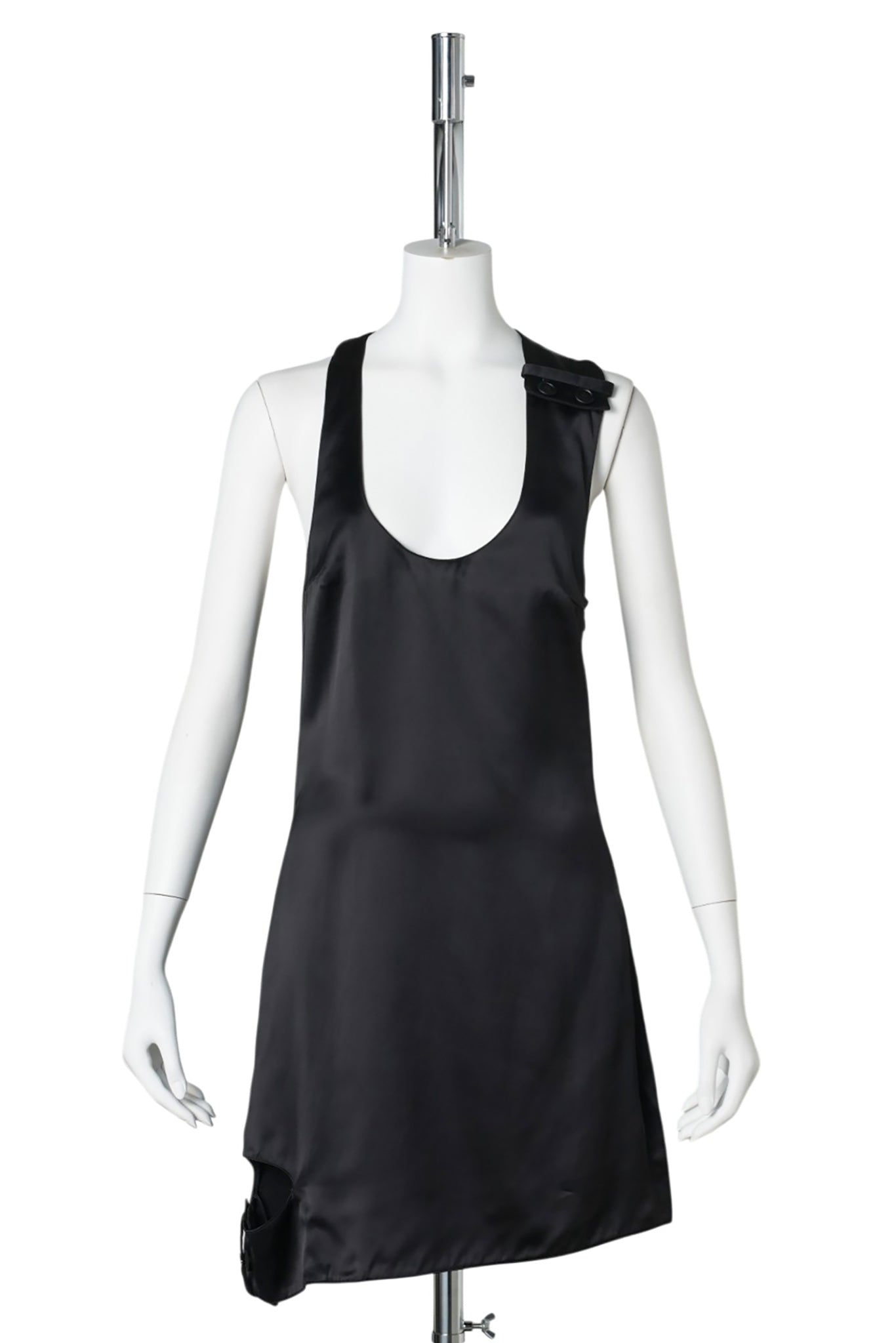DRESS DOUBLE BUCKLE SATIN / 9999:BLACK