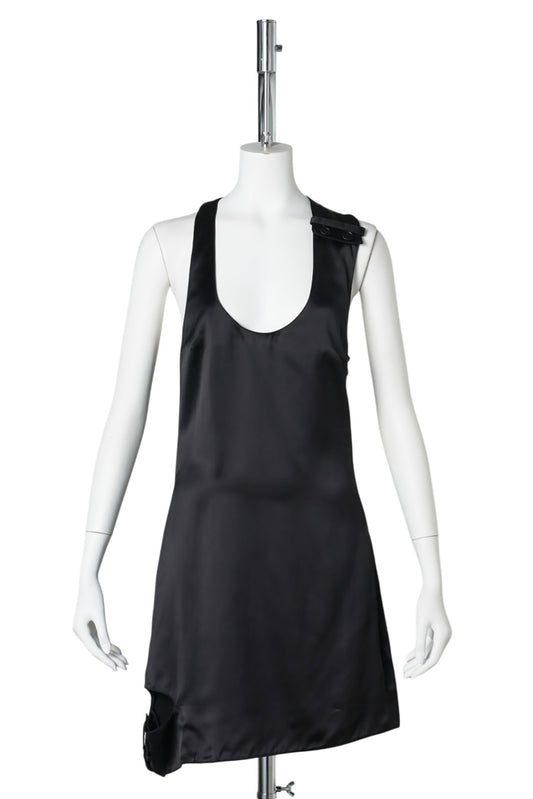 DRESS DOUBLE BUCKLE SATIN / 9999:BLACK