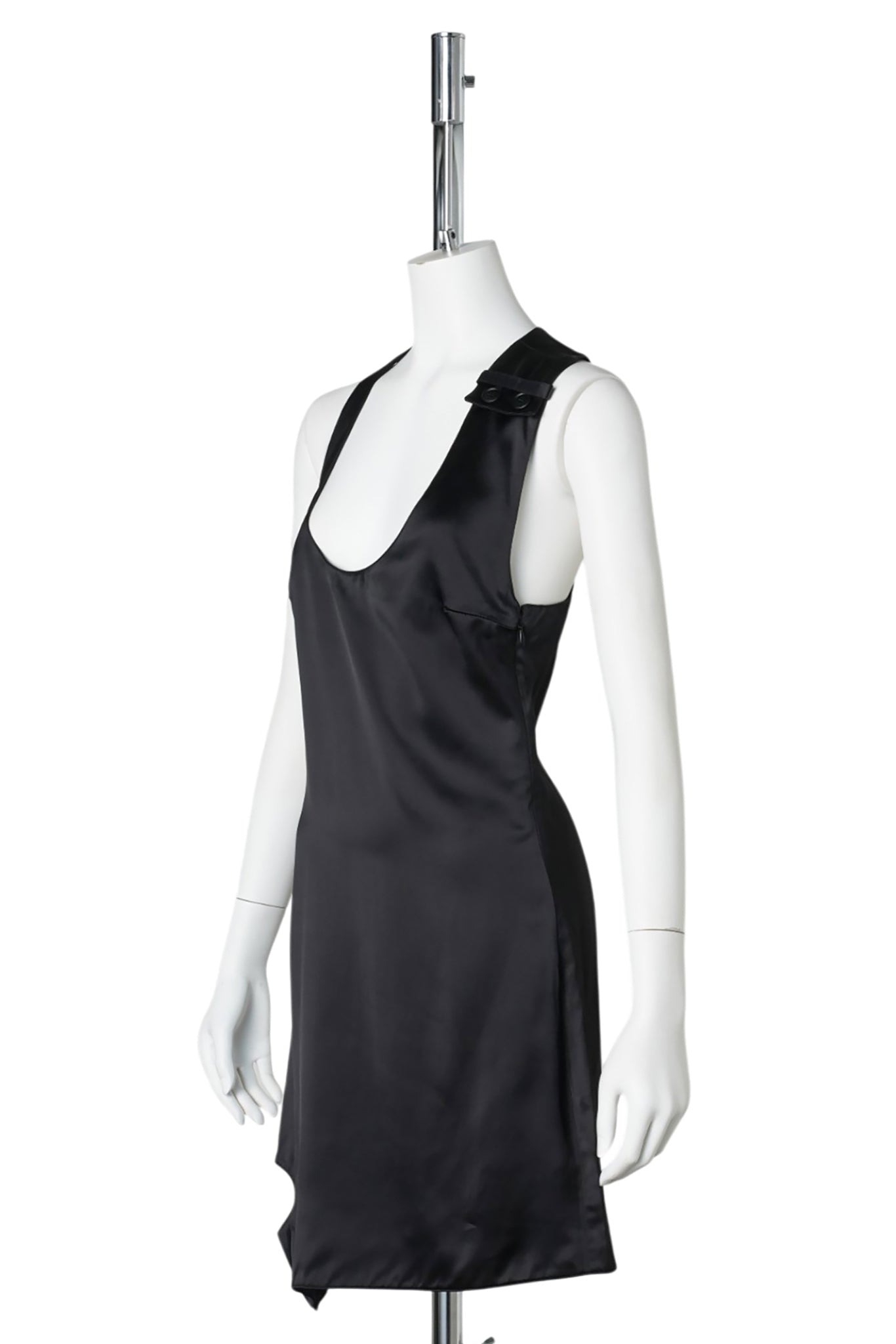 DRESS DOUBLE BUCKLE SATIN / 9999:BLACK