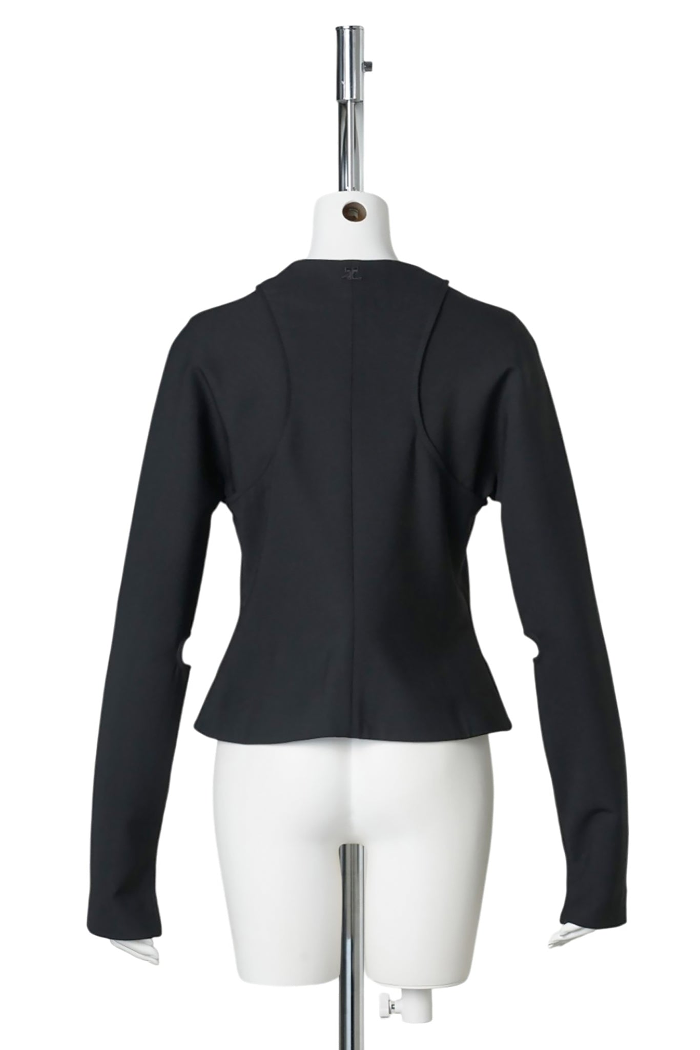 JACKET SCUBA CLIPPED POLYWOOL / 9999:BLACK