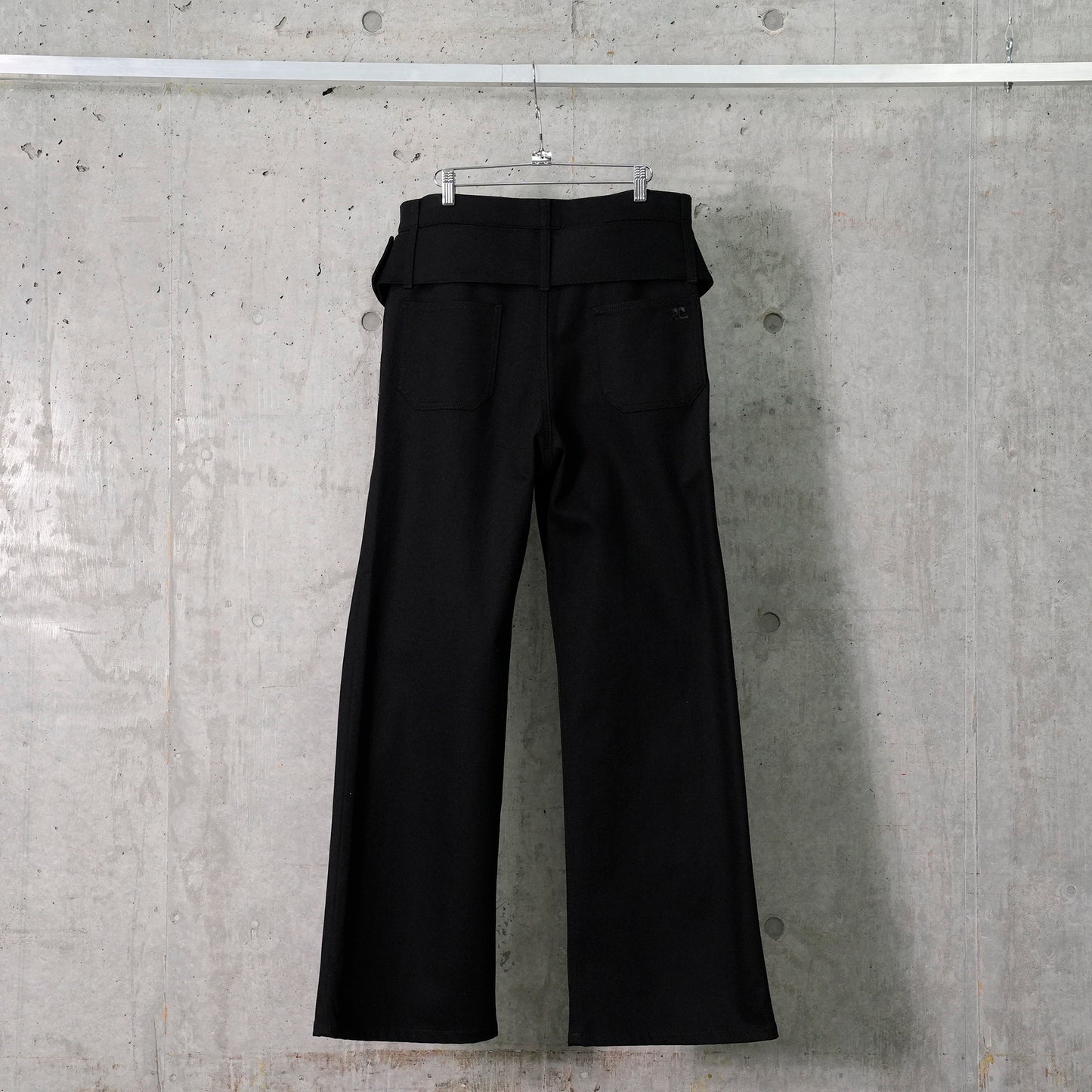 DOUBLE BELT DENIM / 9999:BLACK