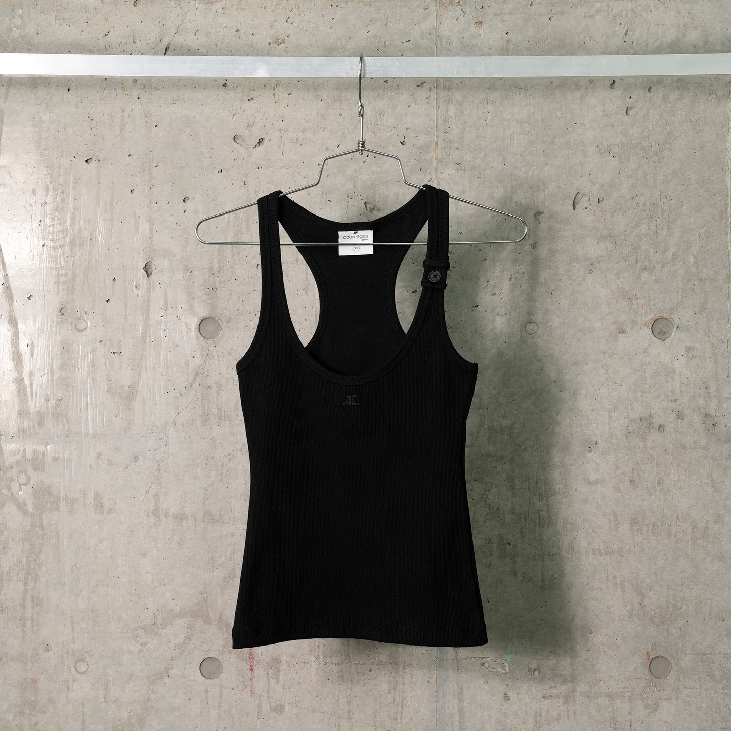 TANK TOP BUCKLE 90'S RIB / 9999:BLACK