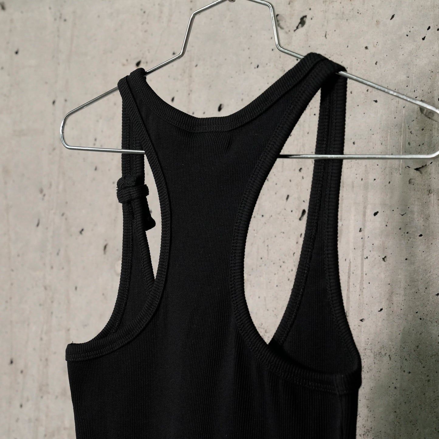 TANK TOP BUCKLE 90'S RIB / 9999:BLACK