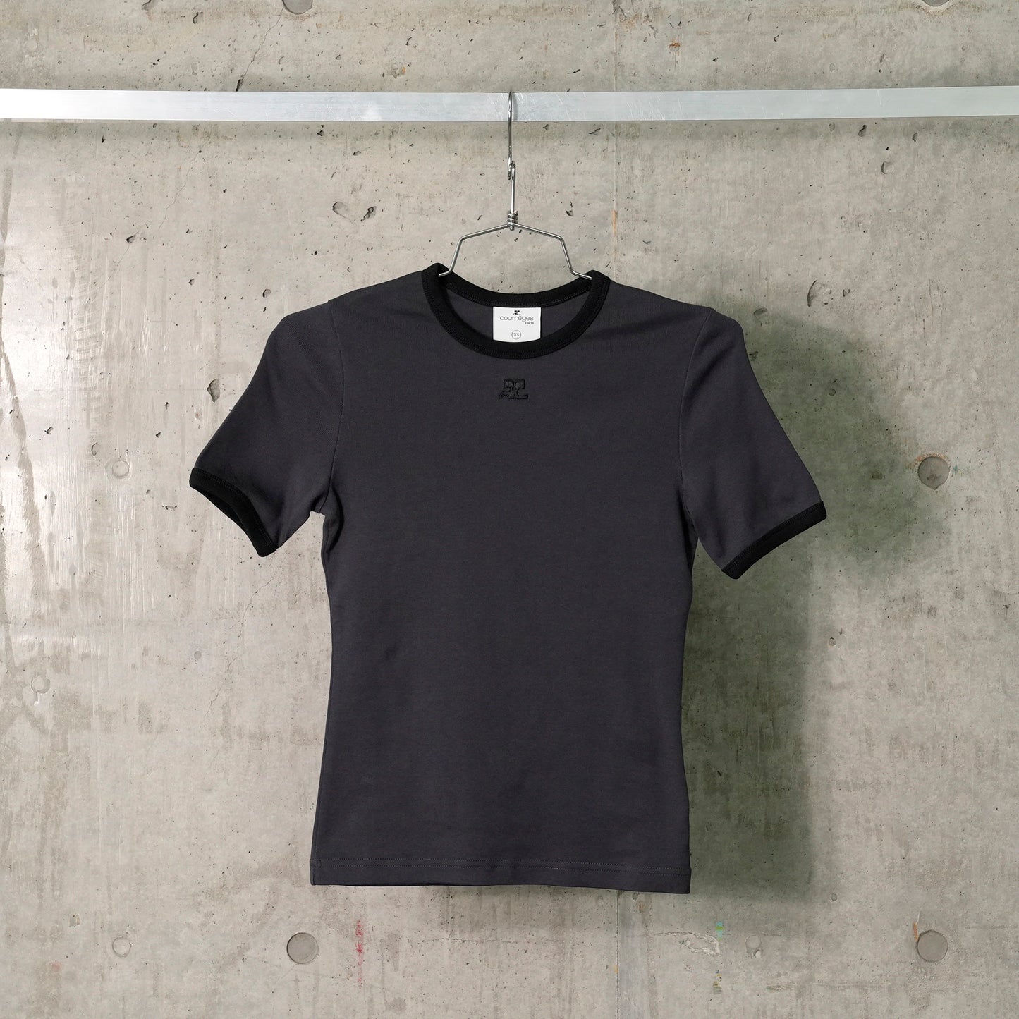 T-SHIRT SIGNATURE CONTRAST / B155:DENIM/BLACK