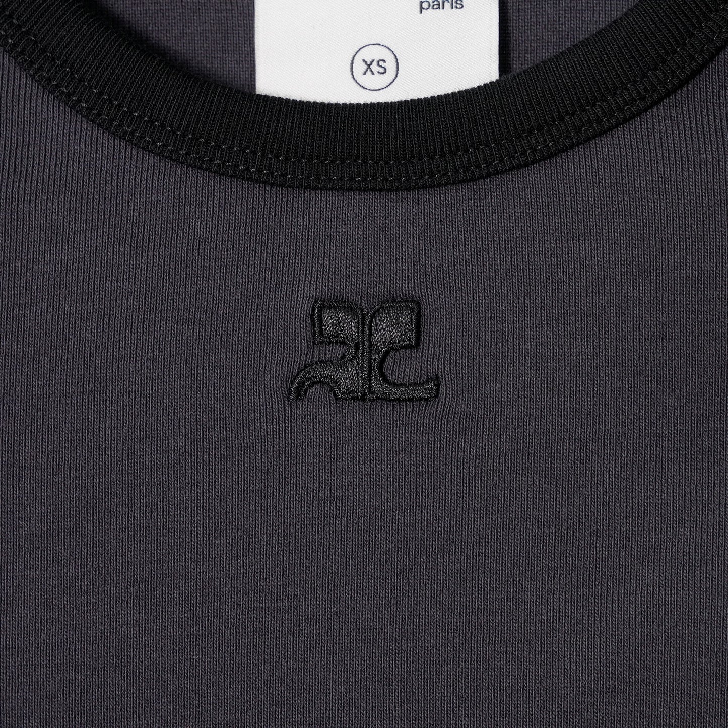 T-SHIRT SIGNATURE CONTRAST / B155:DENIM/BLACK