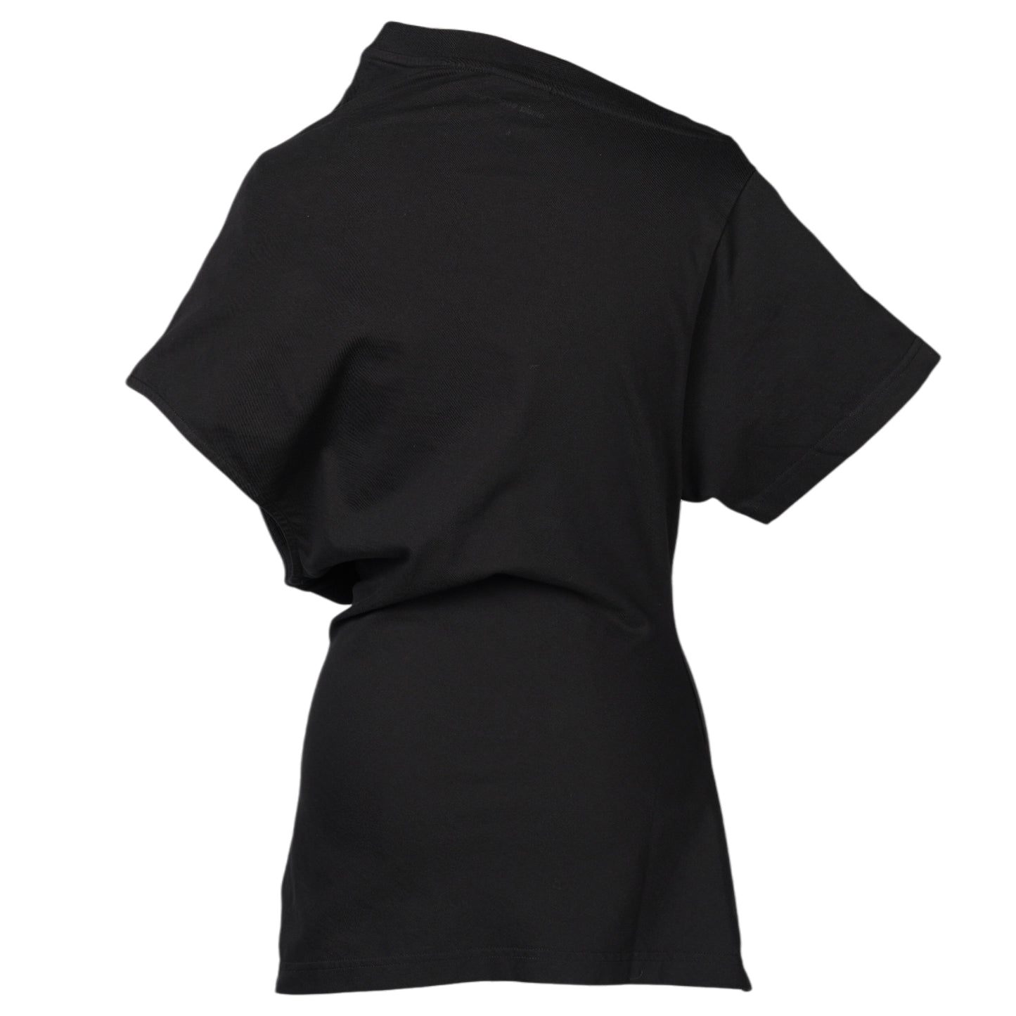 T-SHIRT TWIST ASYMETRICAL / 9999:BLACK