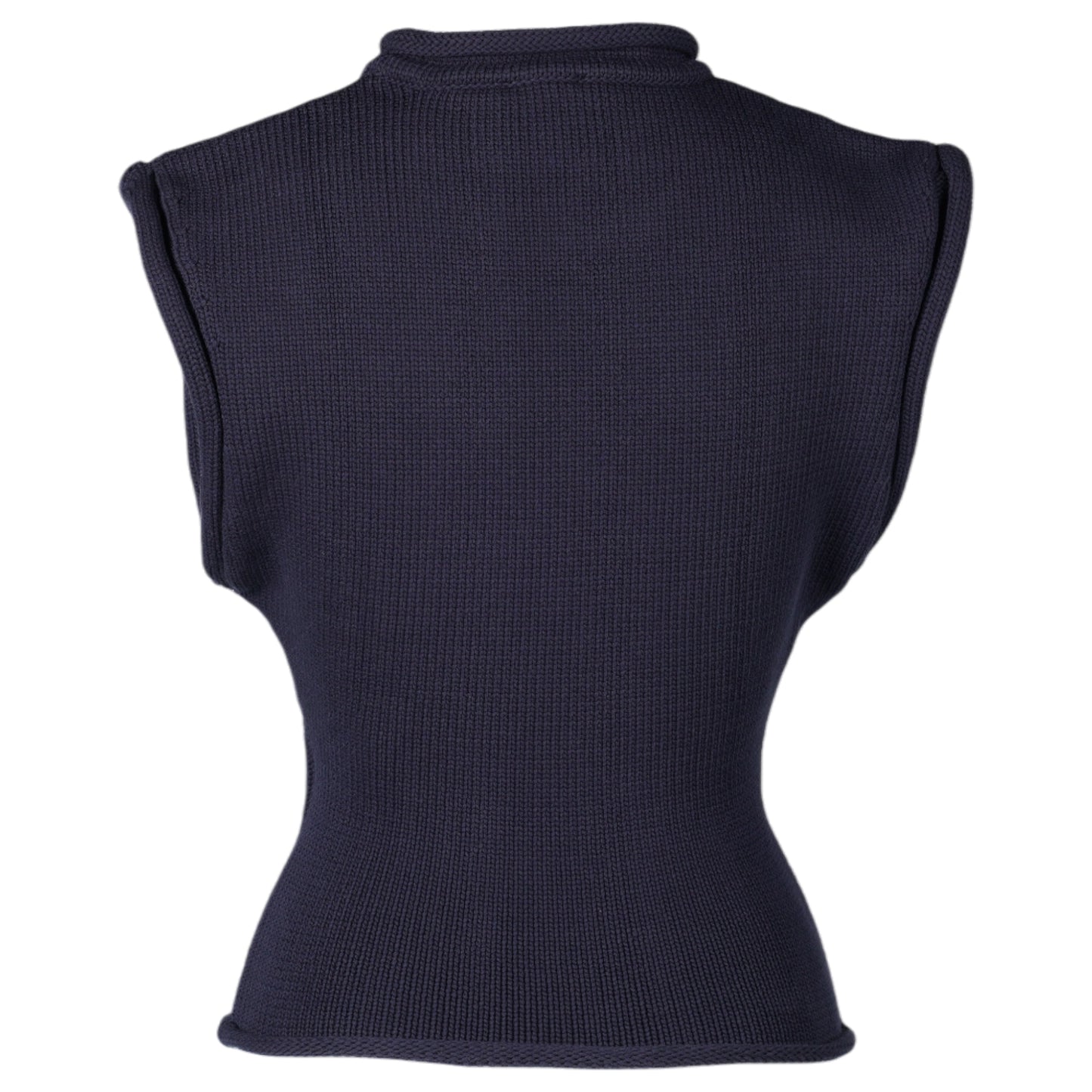 TANK TOP COTTON KNIT SLEEVELESS / 7075:NAVY