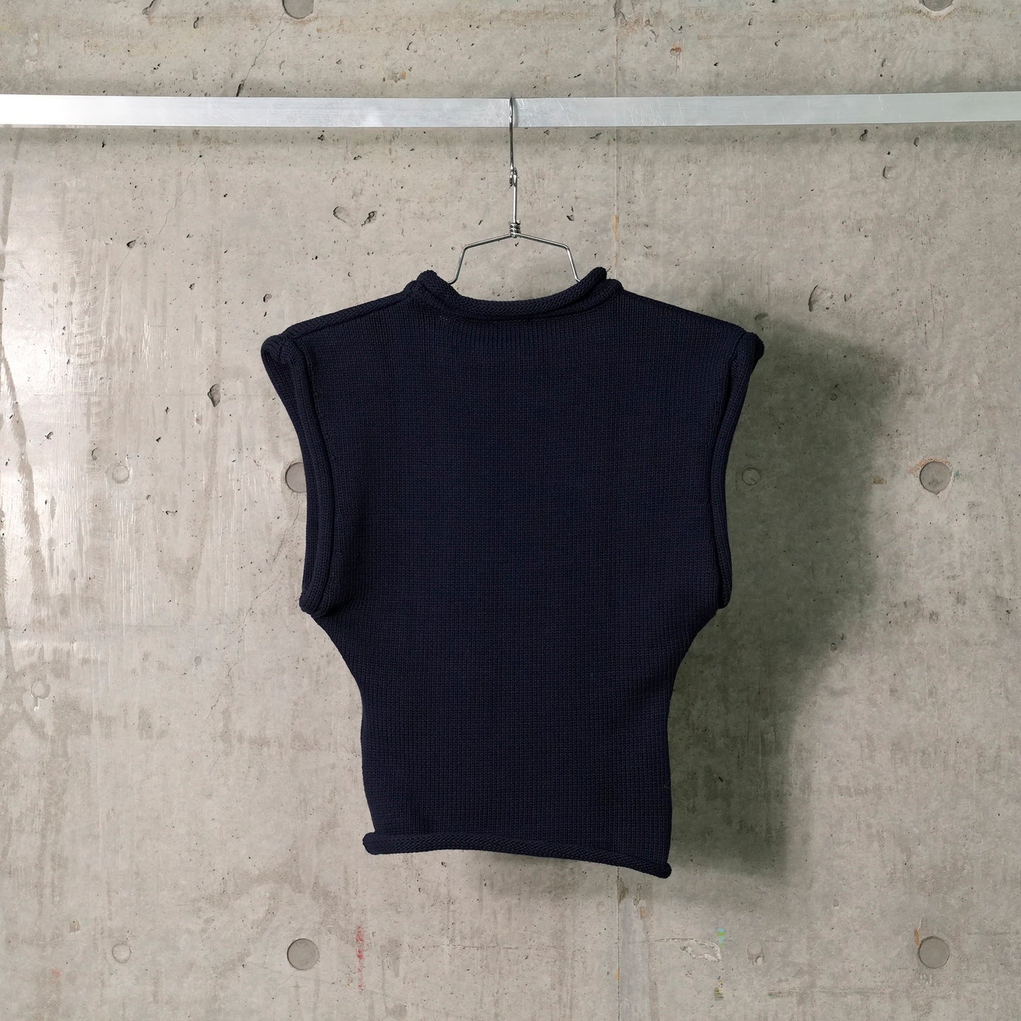 TANK TOP COTTON KNIT SLEEVELESS / 7075:NAVY