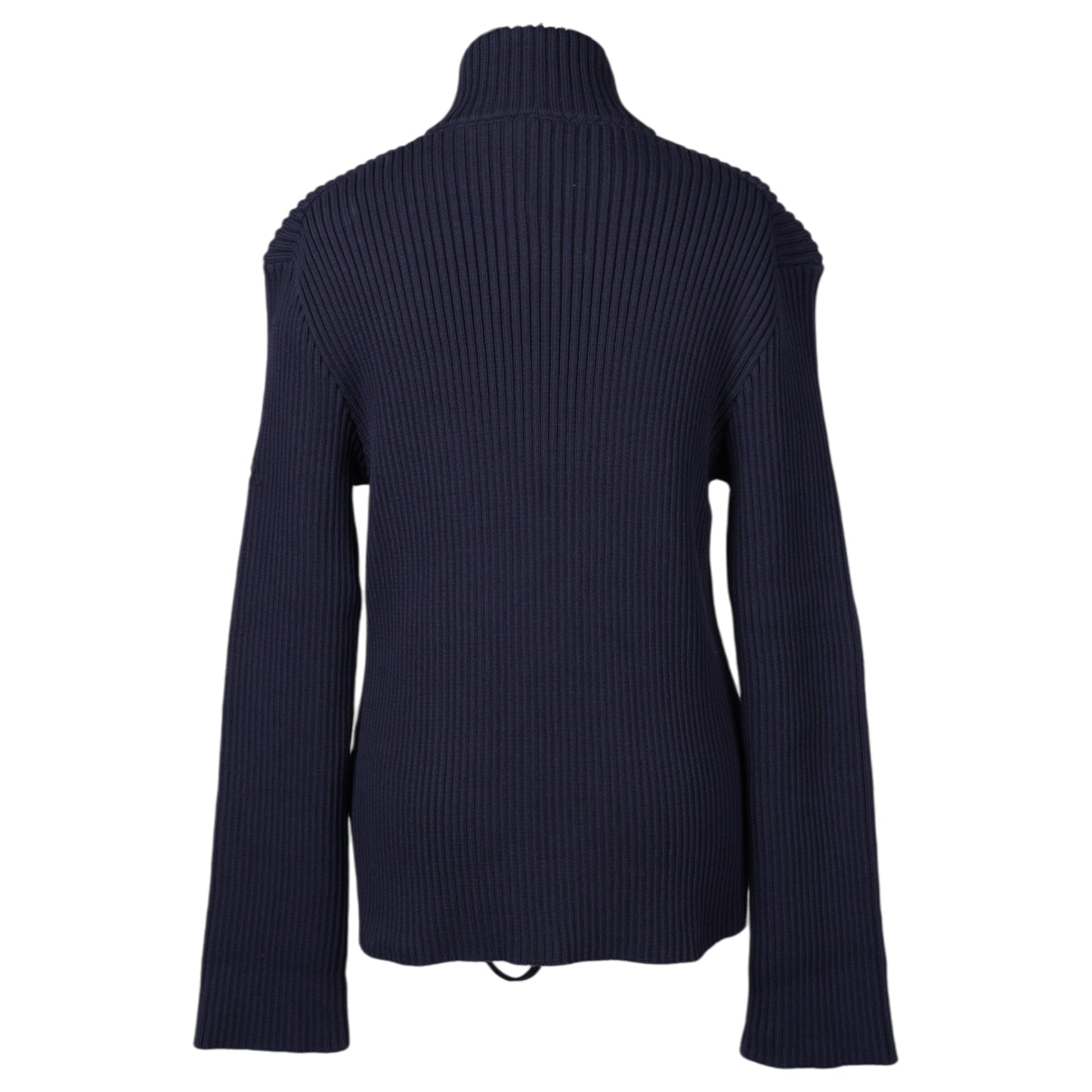 CARDIGAN DOUBLE ZIPPER COTTON RIB / 7075:NAVY