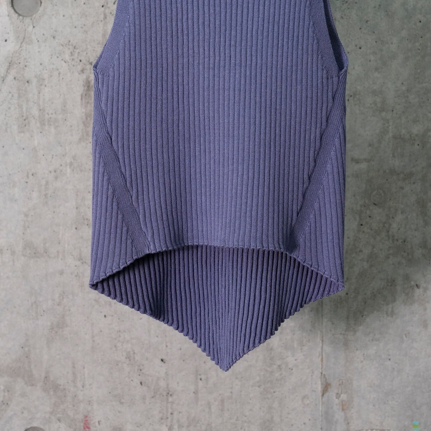 SIGNATURE POINTY RIB KNIT / 7095:DUSK BLUE