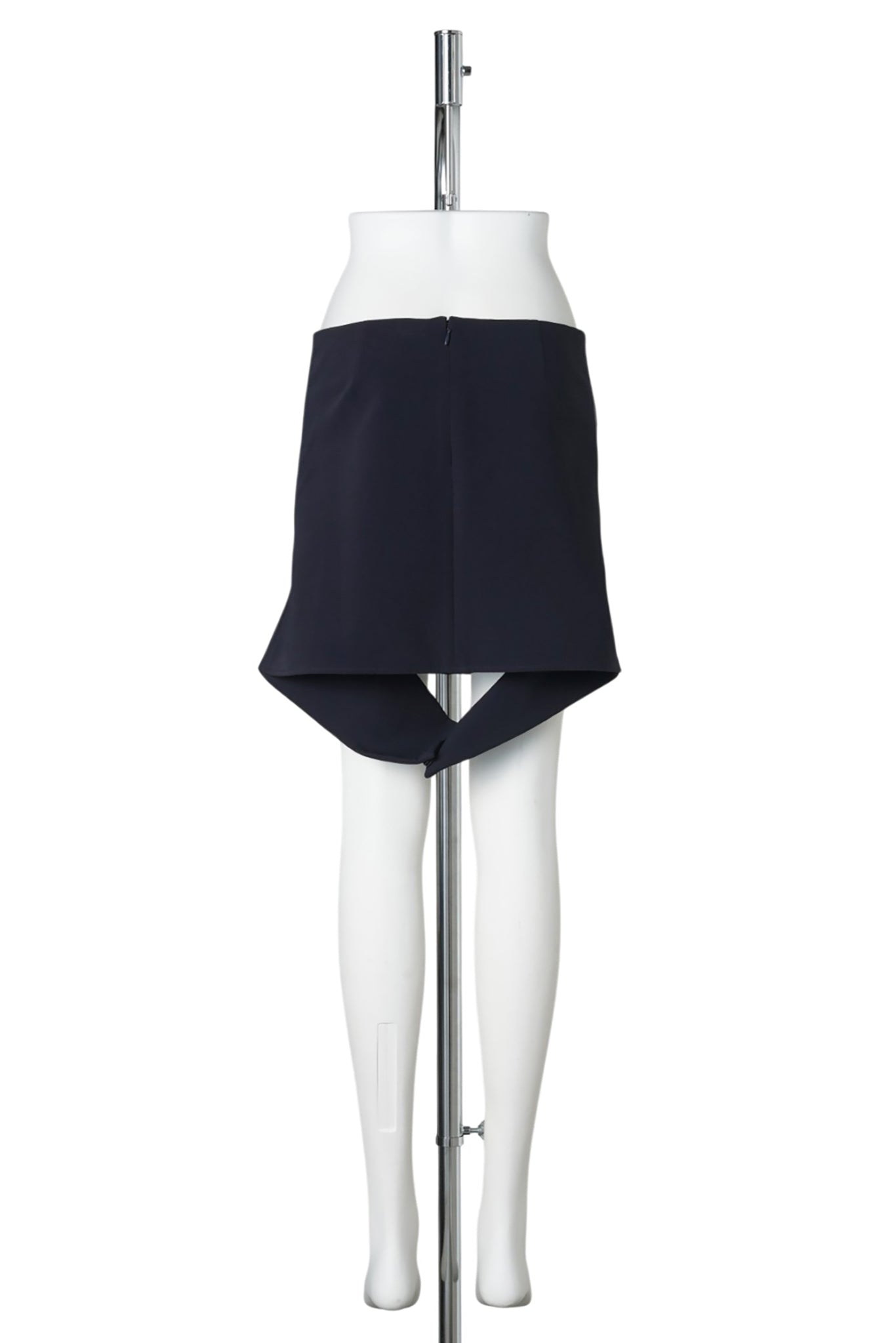 MINI SKIRT REVERSED BELT CREPE / 7075:NAVY