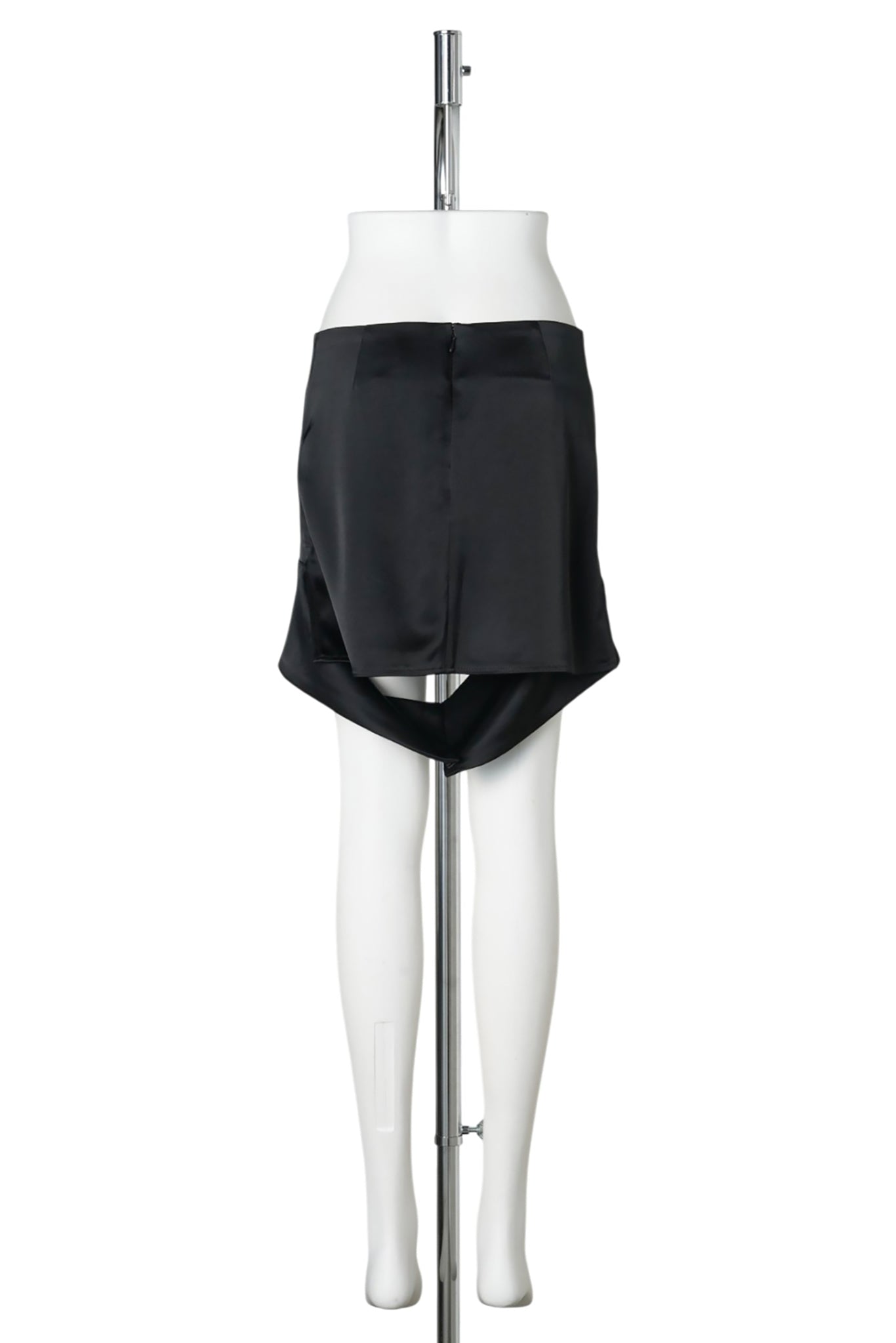 MINI SKIRT REVERSED BELT SATIN / 9999:BLACK