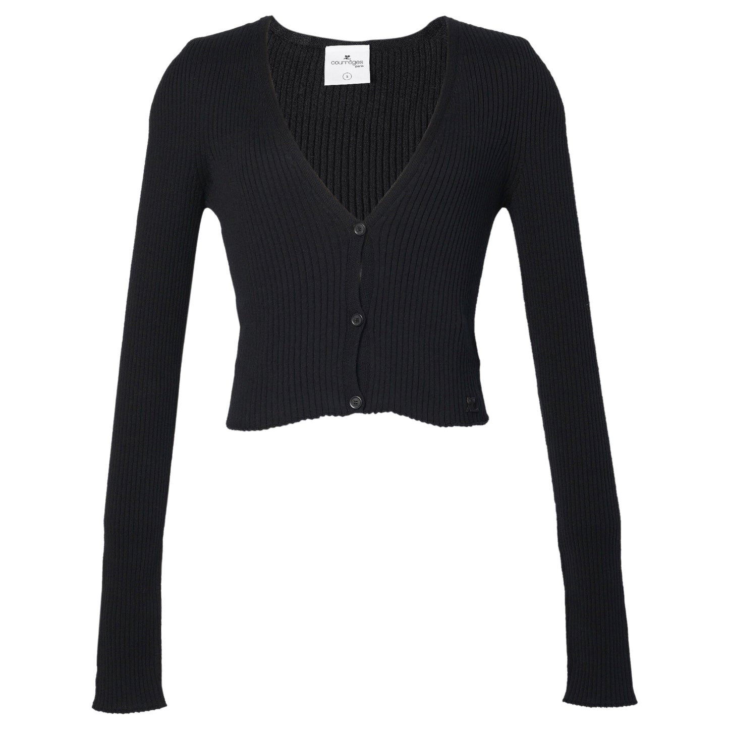 CARDIGAN SOLAR LIGHT RIB / 9999:BLACK