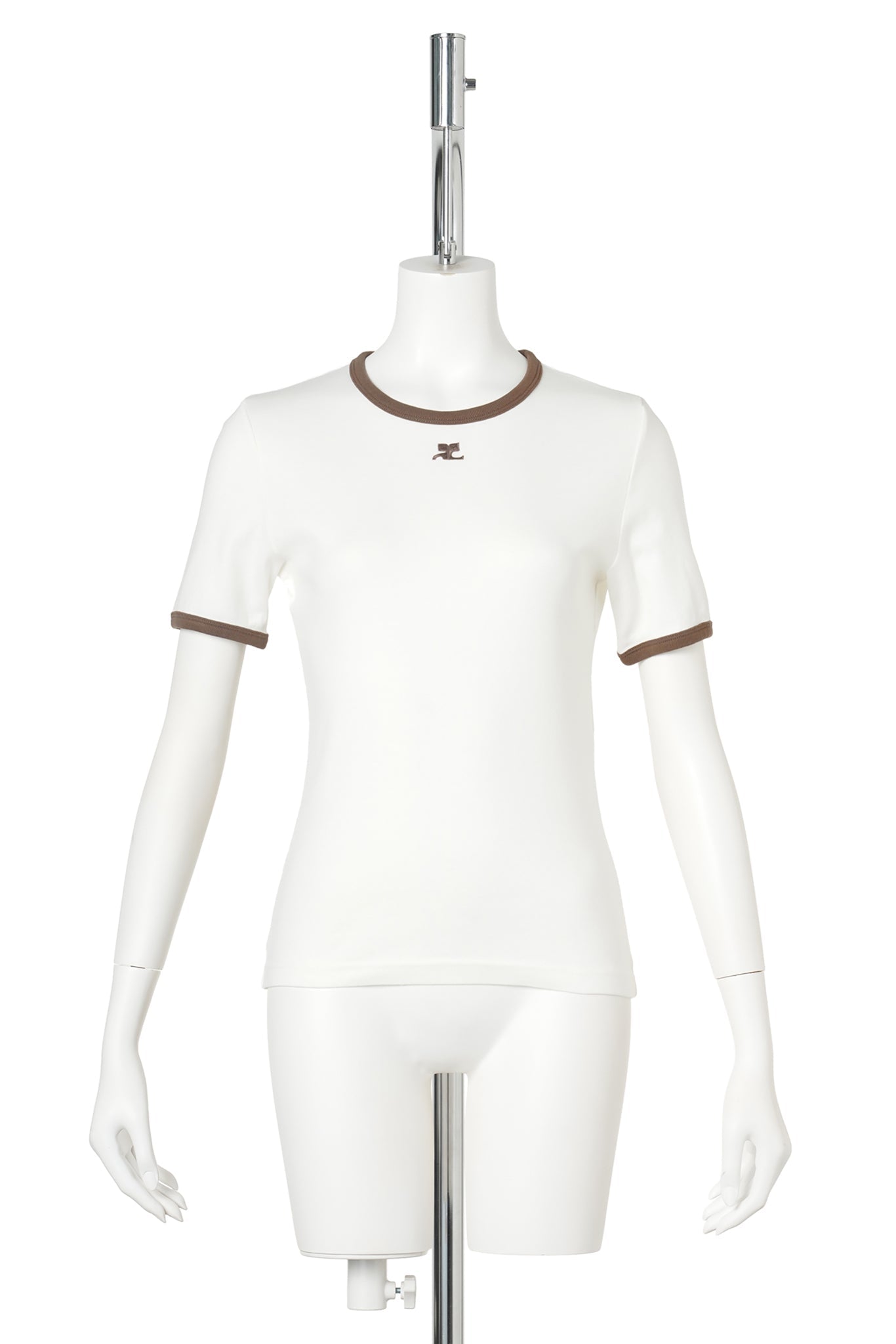 T-SHIRT SIGNATURE CONTRAST / B264:PILLOW/SMOKY BROWN