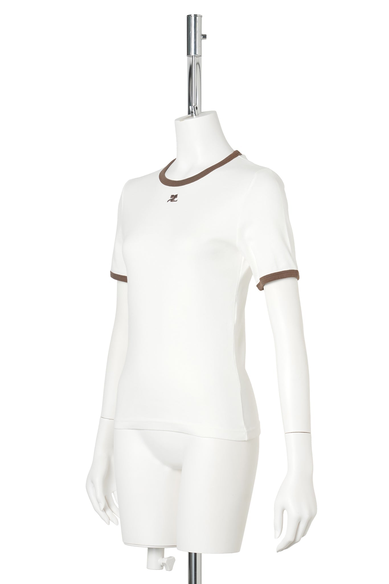 T-SHIRT SIGNATURE CONTRAST / B264:PILLOW/SMOKY BROWN