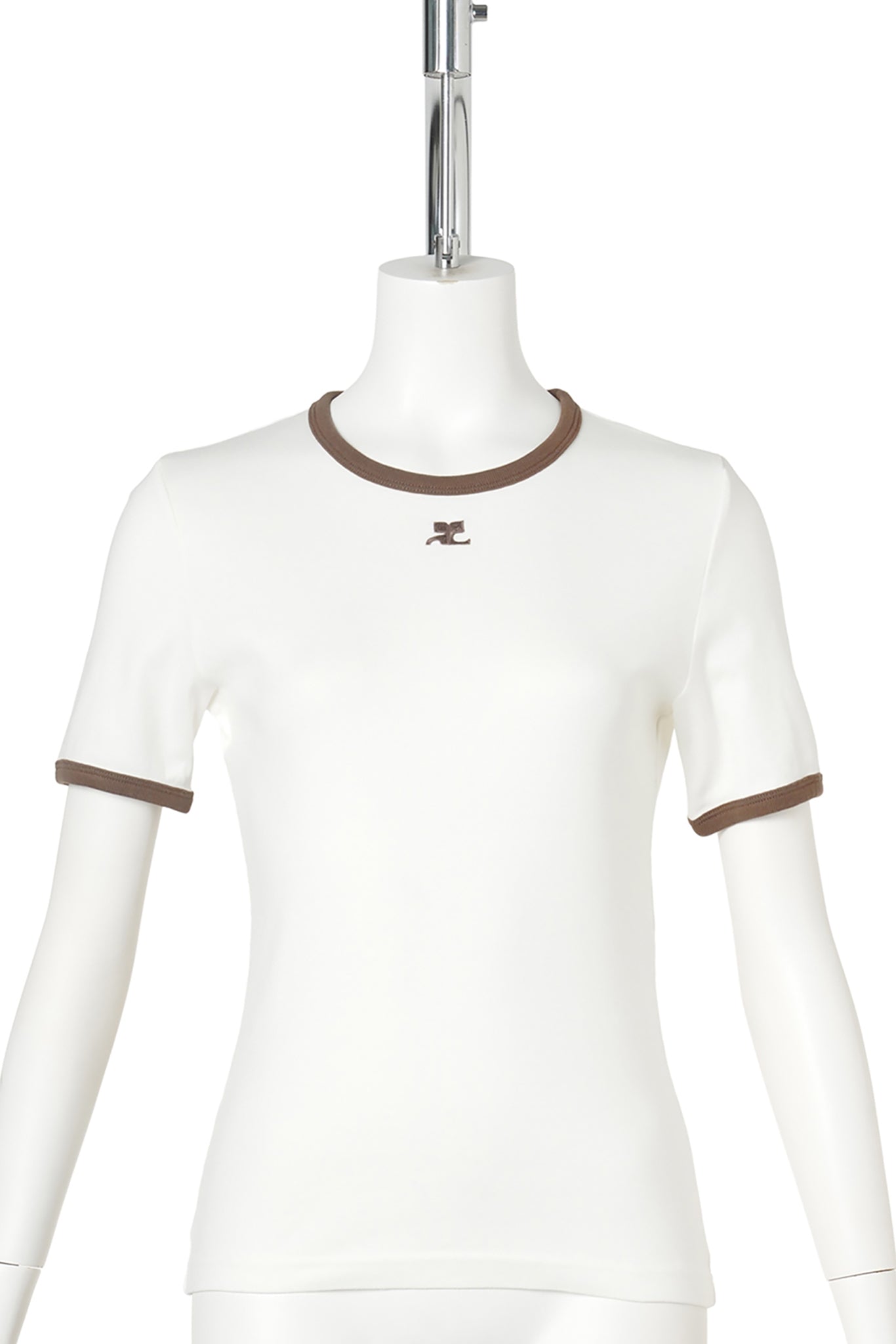 T-SHIRT SIGNATURE CONTRAST / B264:PILLOW/SMOKY BROWN