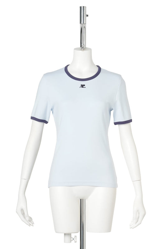 T-SHIRT SIGNATURE CONTRAST / B266:SOFT BLUE/WORK BLUE