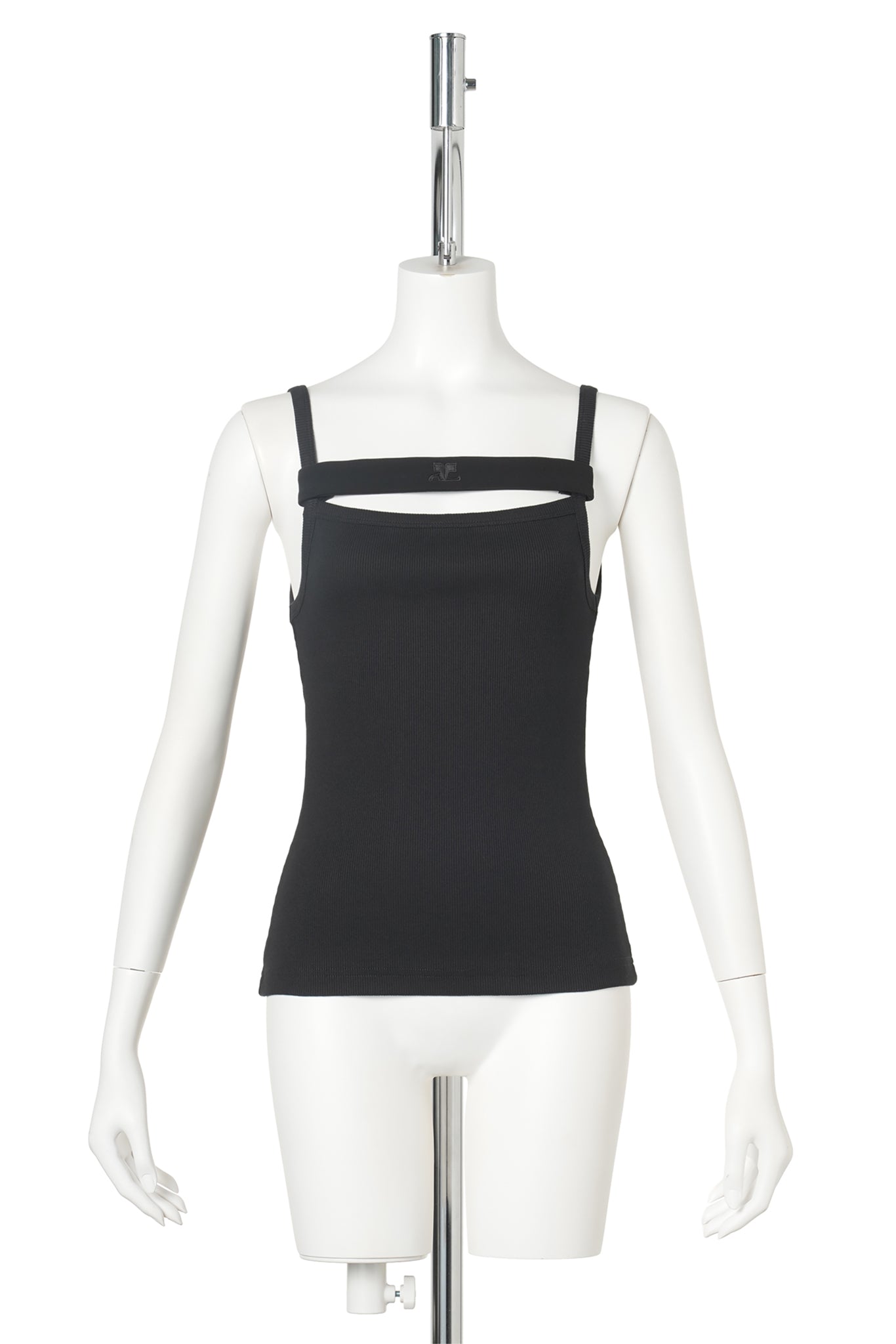 TANK TOP 90'S RIB STRAP / 9999:BLACK