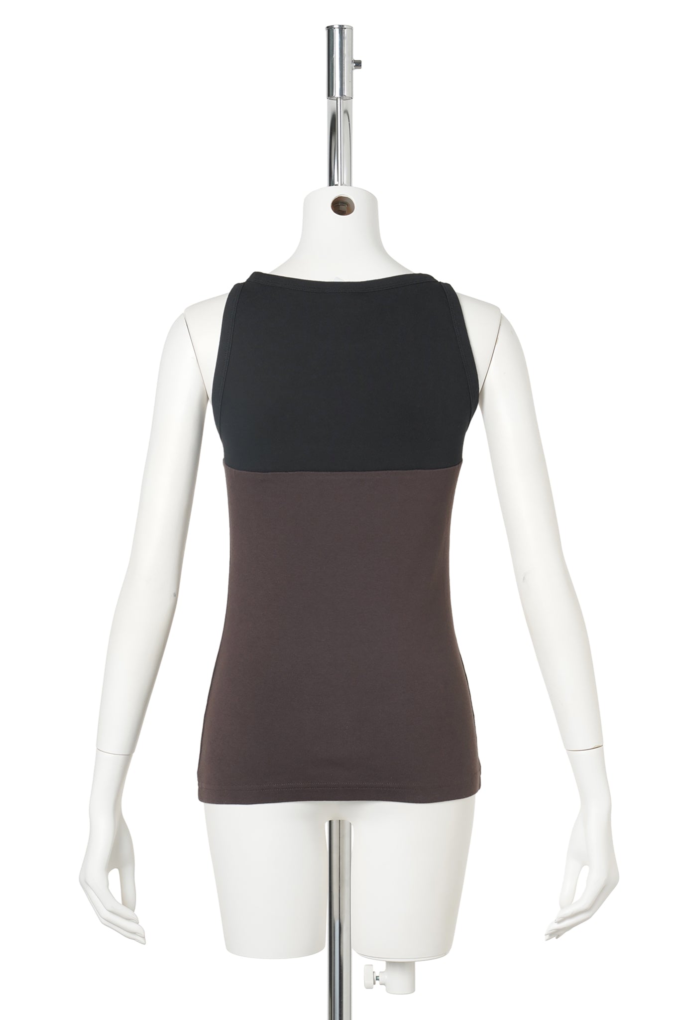 TANK TOP SLASH CONTRAST / B259:BURNT RED/BLACK