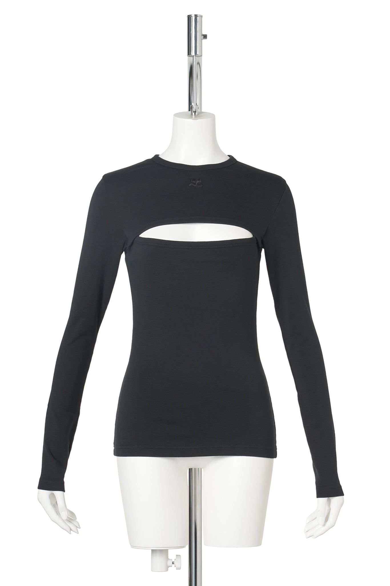 LS T-SHIRT SLASH / 9999:BLACK