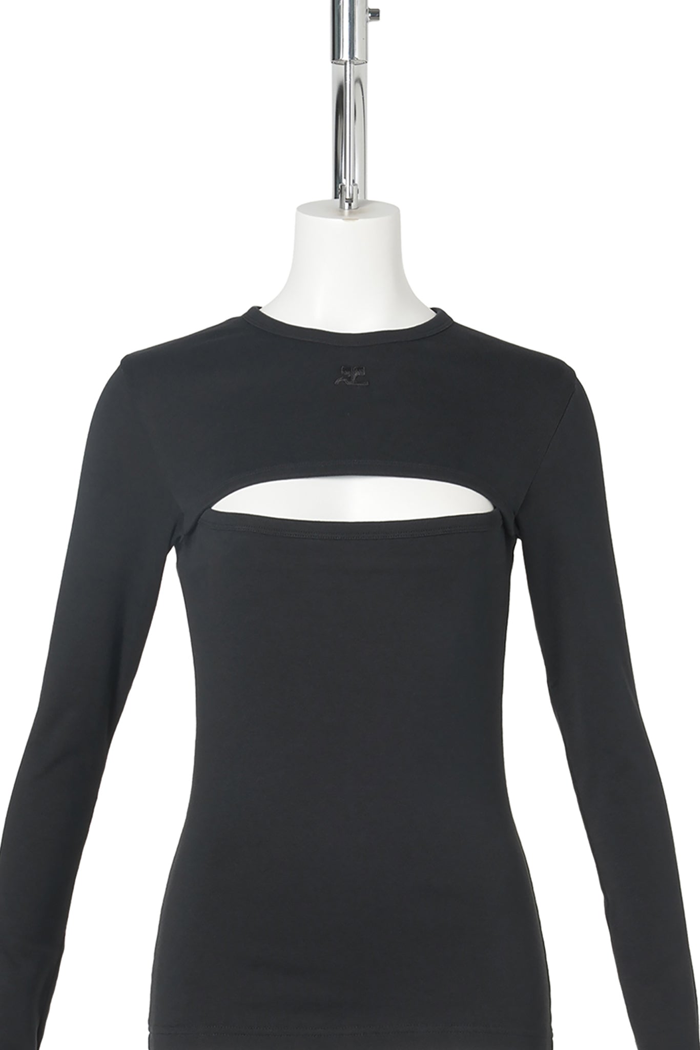 LS T-SHIRT SLASH / 9999:BLACK