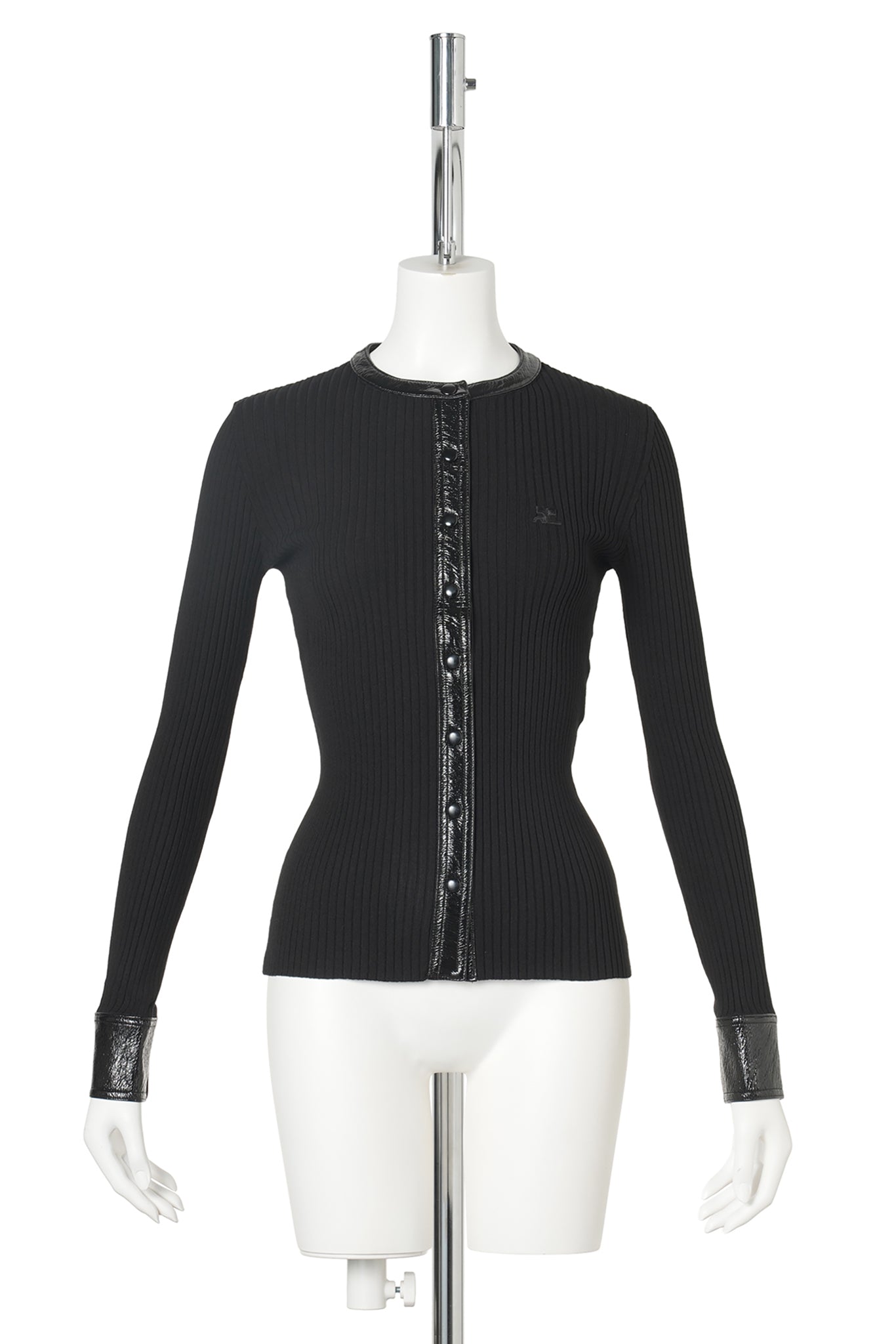 CARDIGAN VINYL RIB / 9999:BLACK