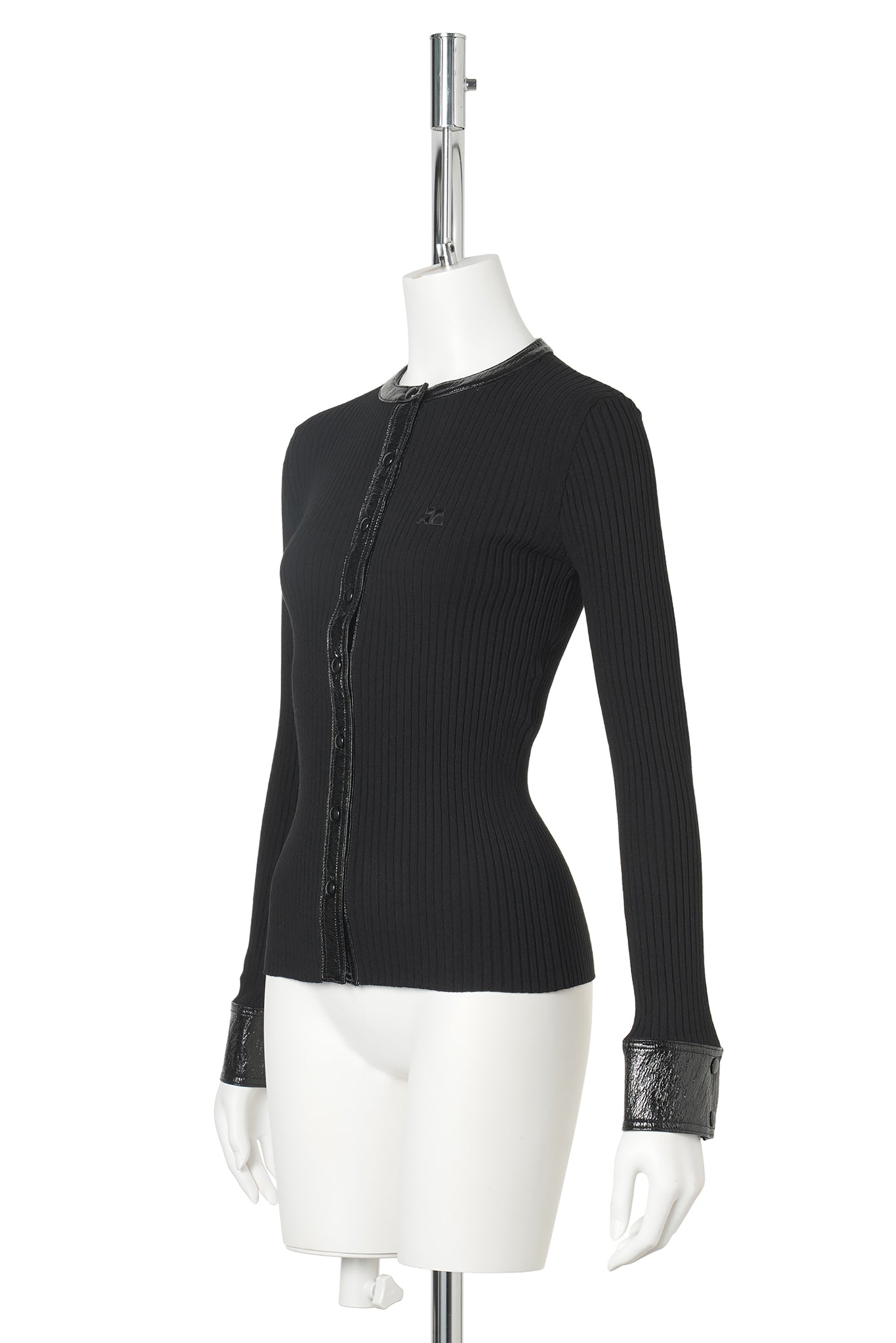 CARDIGAN VINYL RIB / 9999:BLACK