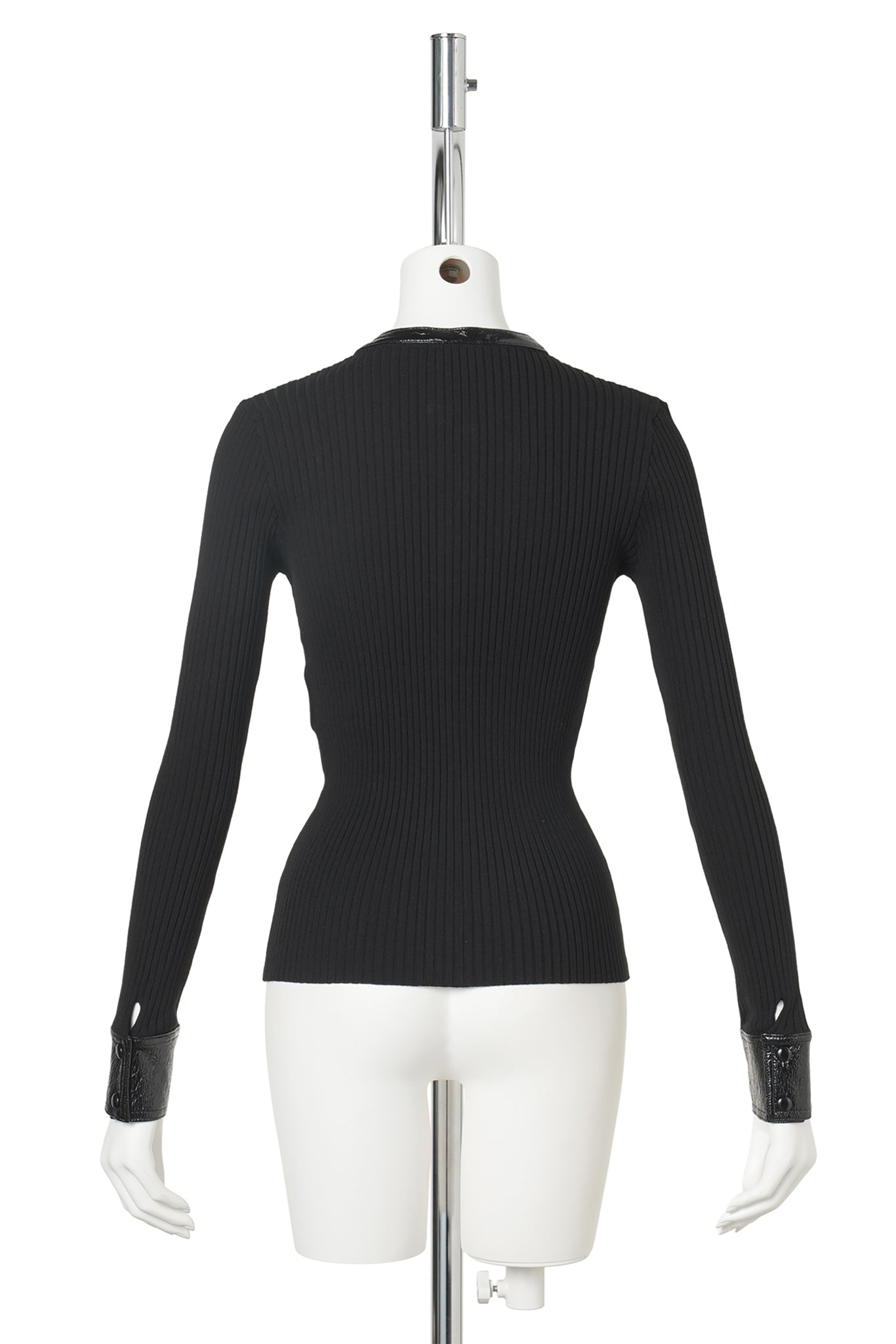 CARDIGAN VINYL RIB / 9999:BLACK