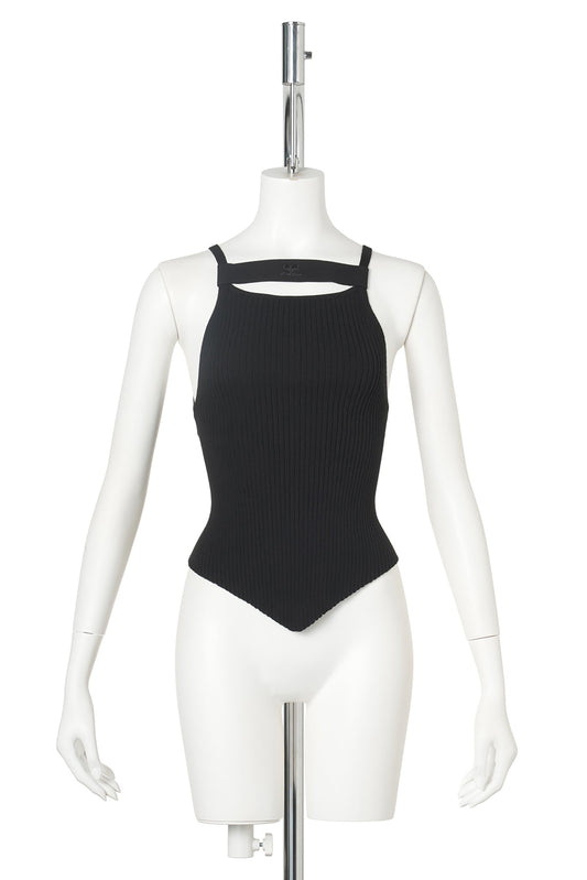 SS TOP RIB KNIT STRAP / 9999:BLACK