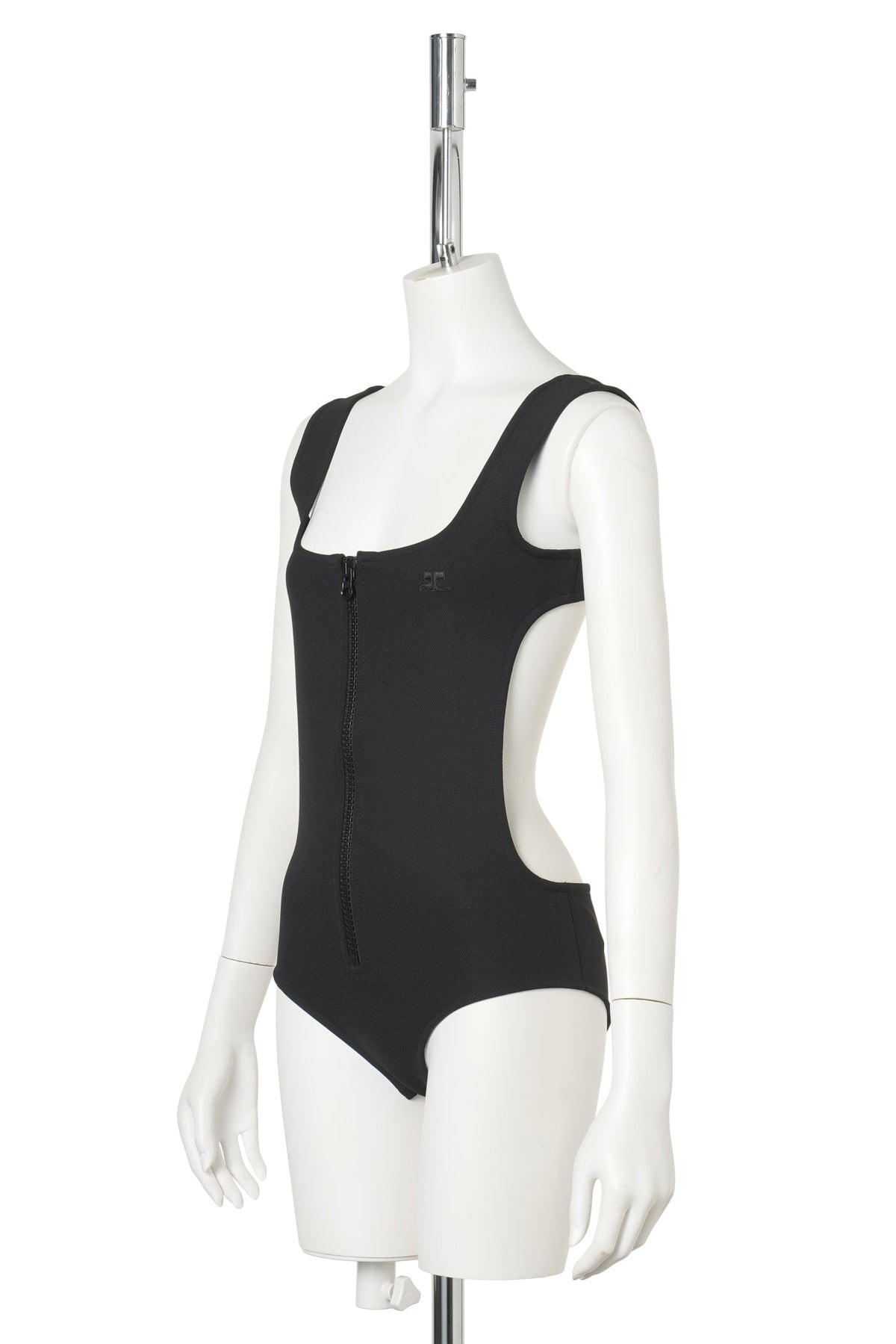 BODY CUT-OUT STRETCH TECHNO / 9999:BLACK