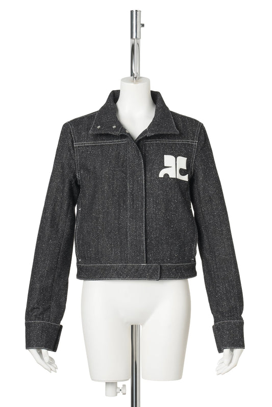 JACKET DENIM TWEED / 9901:BLACK / HERITAGE WHITE