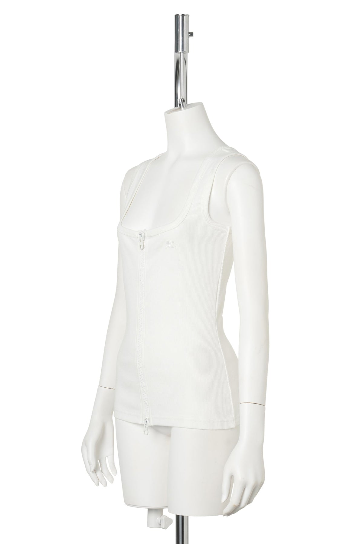 TANK TOP 90'S RIB ZIPPED / 0001:HERITAGE WHITE
