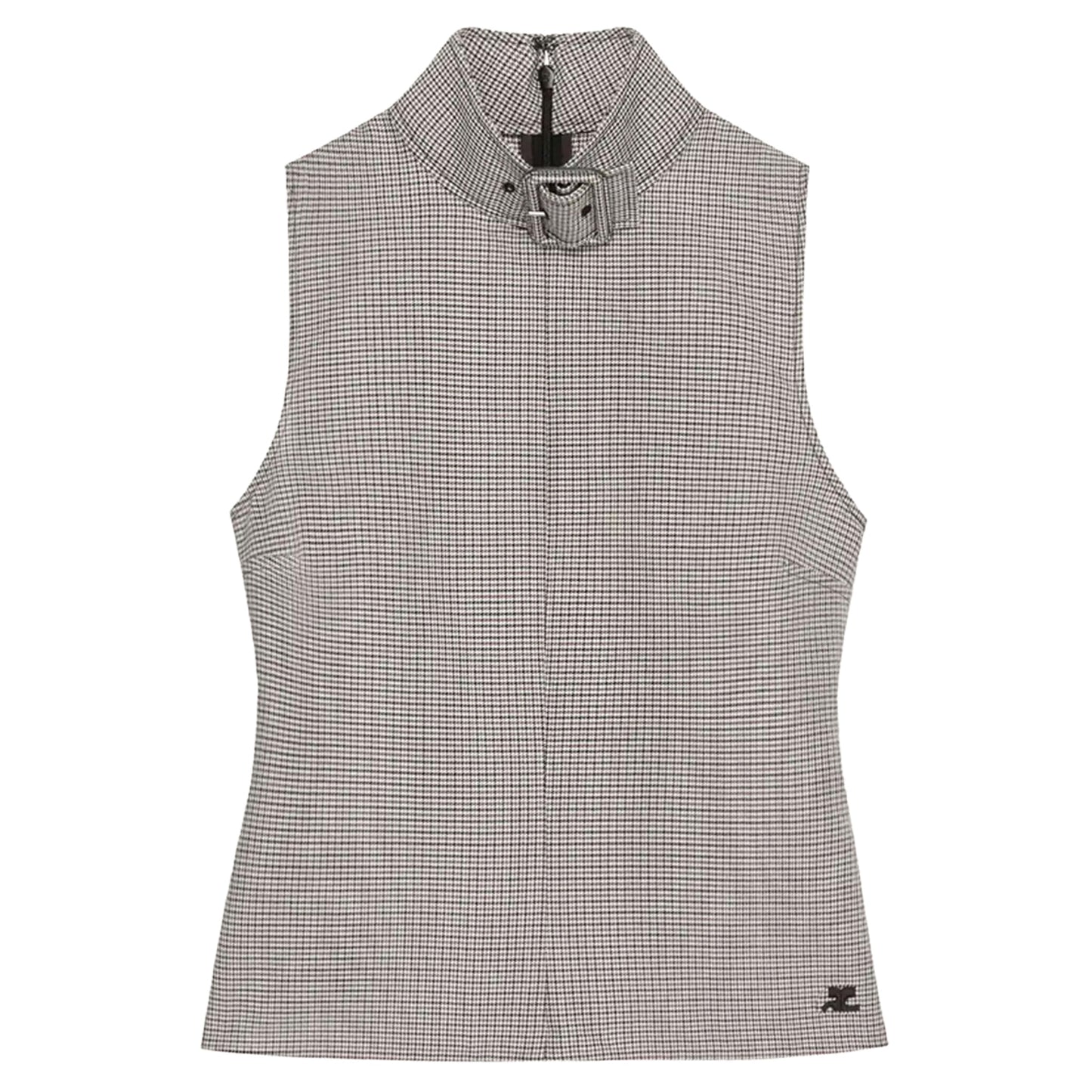 TOP BUCKLE HOUNDSTOOTH / 9925:NATURAL/RED/BLACK