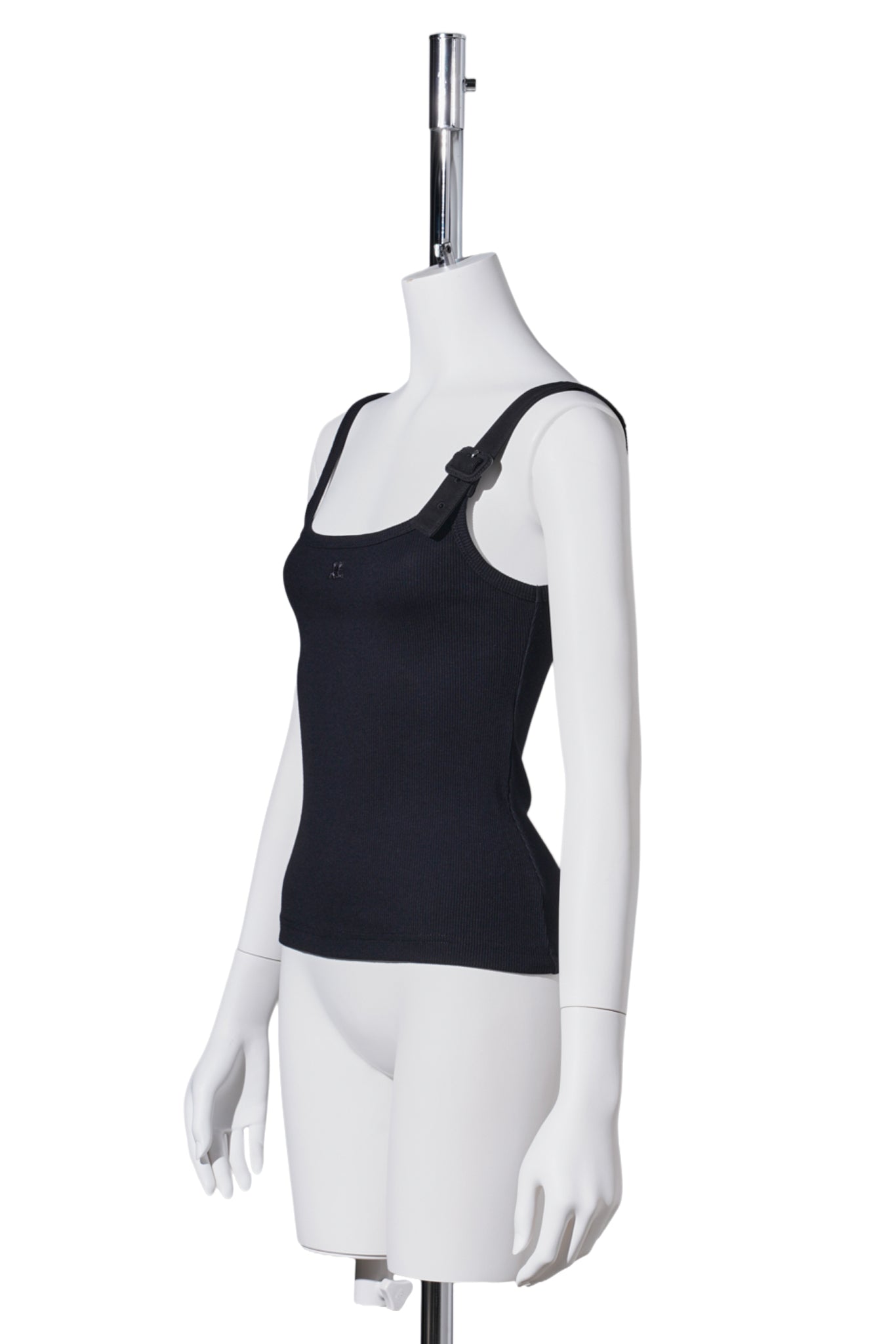 TANK TOP BUCKLE 90'S RIB / BLACK