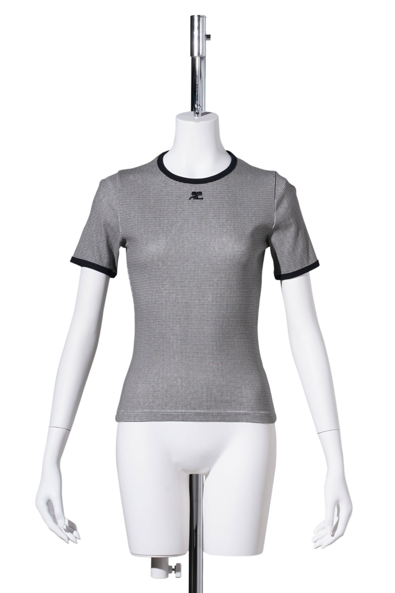 T-SHIRT HOUNDSTOOTH CONTRAST / HOUNDSTOOTH/BLACK