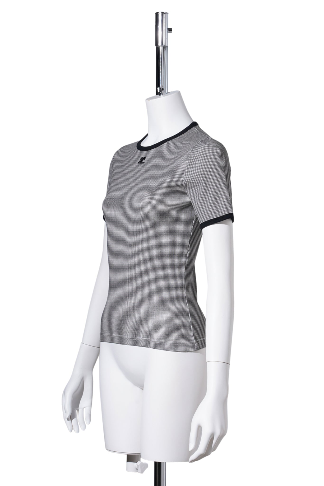 T-SHIRT HOUNDSTOOTH CONTRAST / HOUNDSTOOTH/BLACK