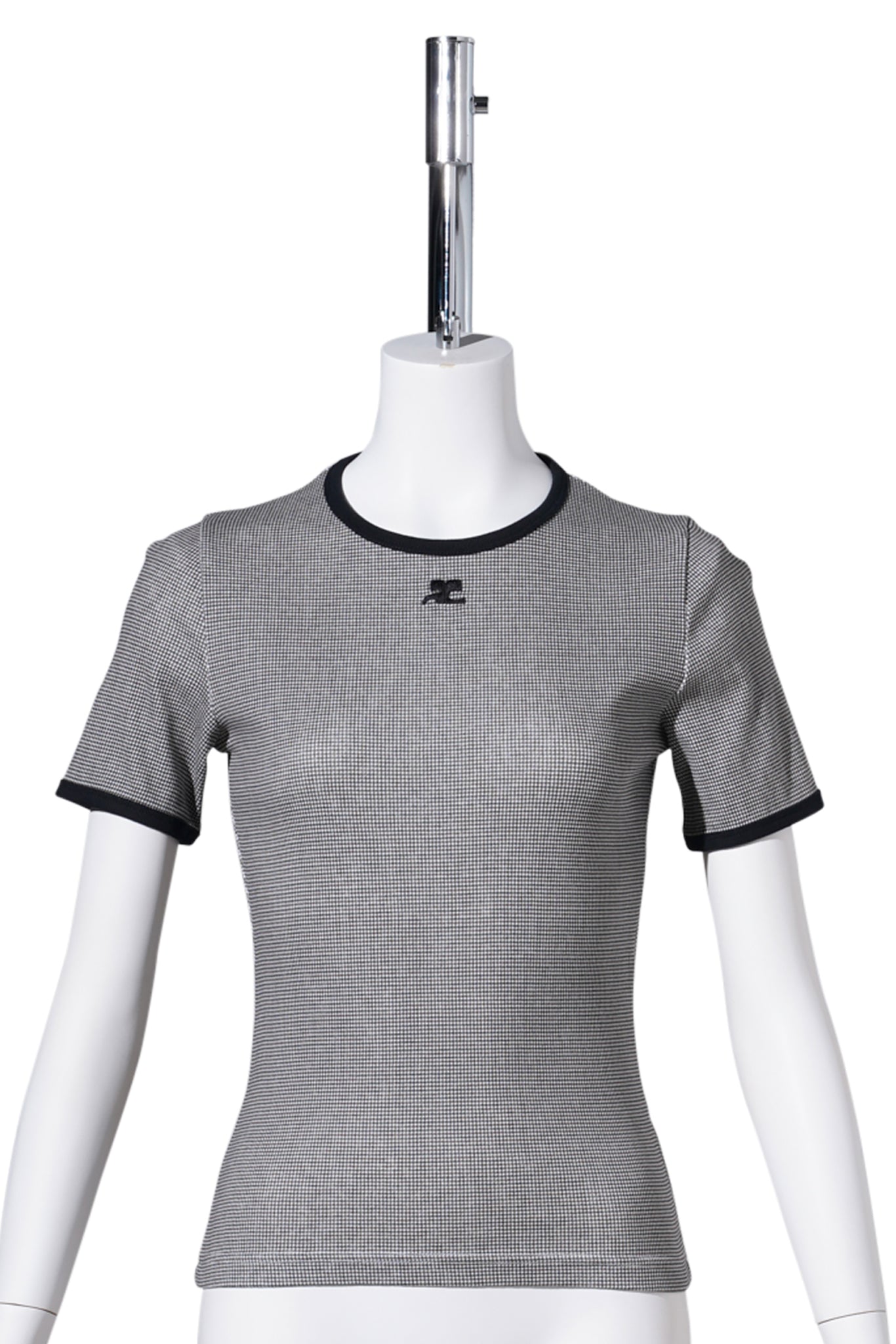 T-SHIRT HOUNDSTOOTH CONTRAST / HOUNDSTOOTH/BLACK