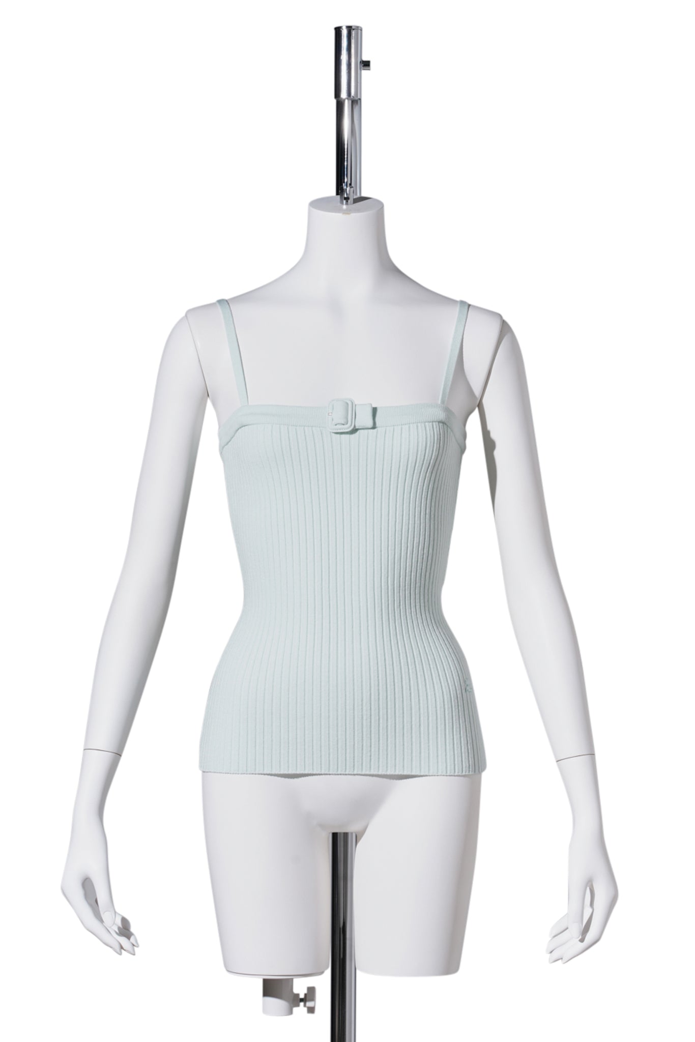 TOP BUCKLE RIB KNIT / LIGHT MINT
