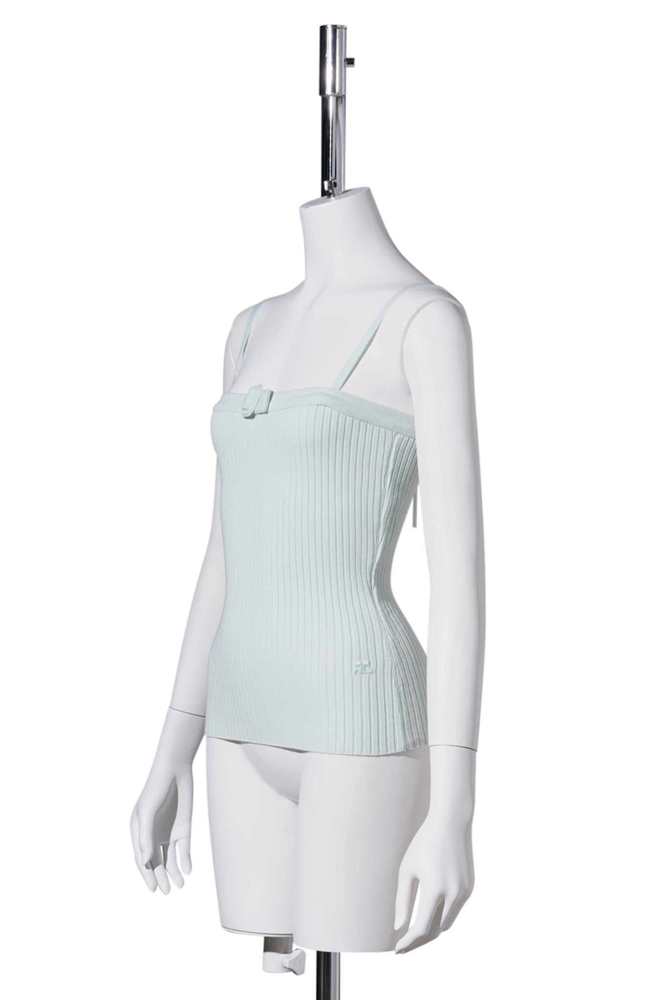 TOP BUCKLE RIB KNIT / LIGHT MINT